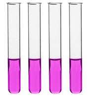 24PK Test Tubes, 25mL, 18x150mm - Rimmed - Light Wall, 1.2mm Thick - Borosilicate 3.3 Glass