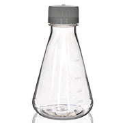 Sterile Non-Vented Flat-Bottom PETG Erlenmeyer Flask, USP Class VI, 500mL