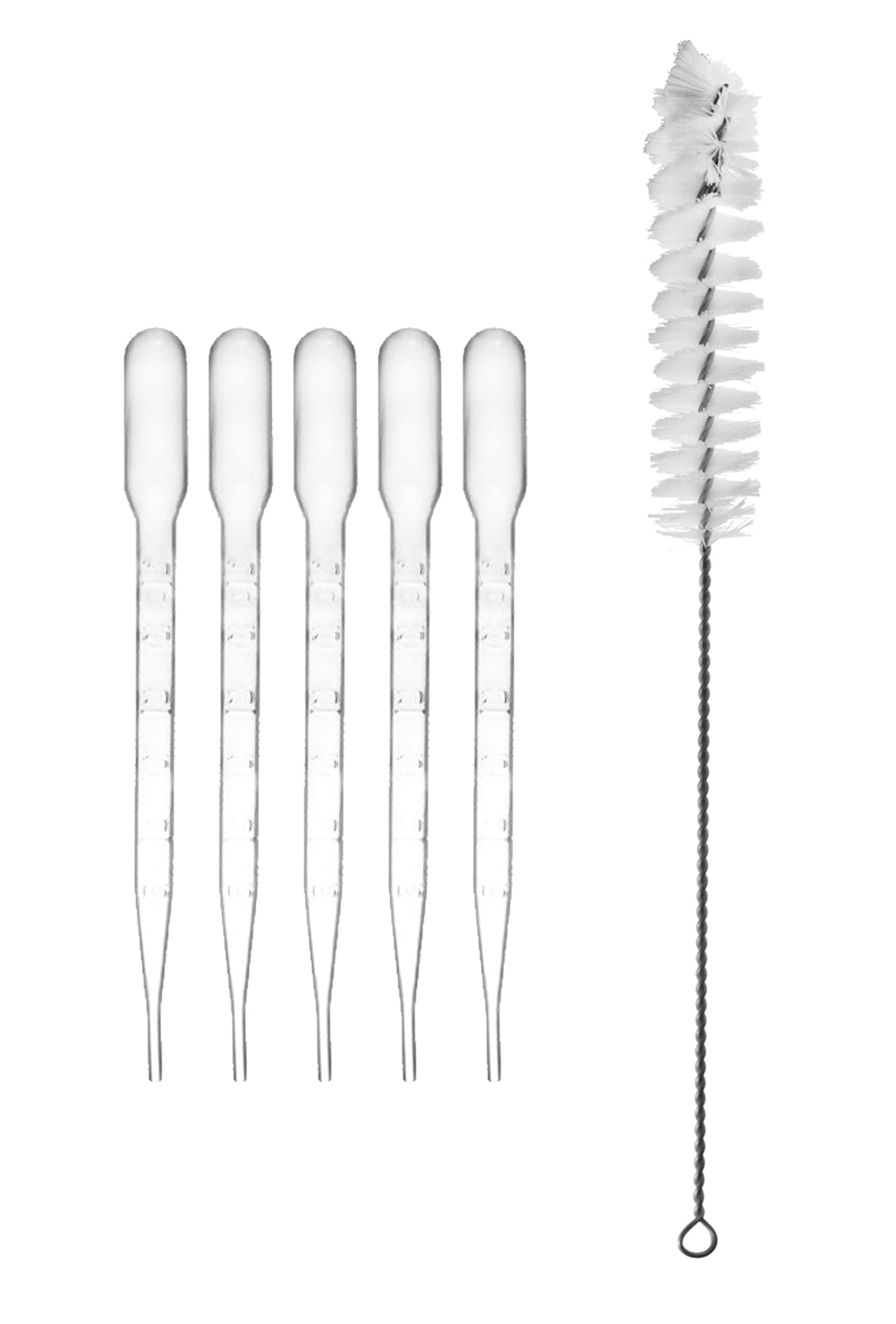 15-Piece Ultimate Plastics Science Lab Set with Beakers, Cylinders, Pipettes and Brush