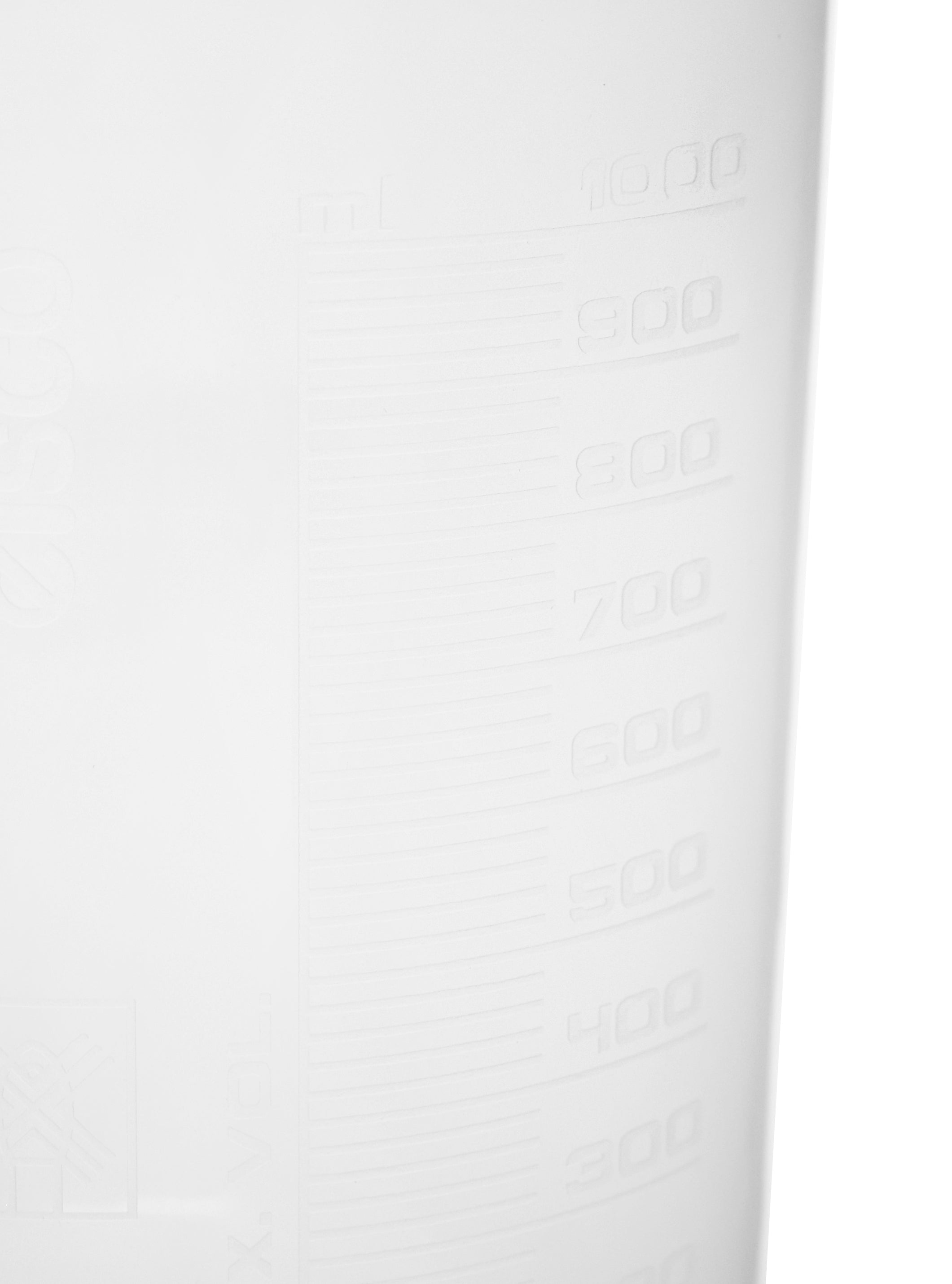 3-Pack Euro Design Polypropylene Beakers with Raised Graduations and Tapered Spout, 1000mL