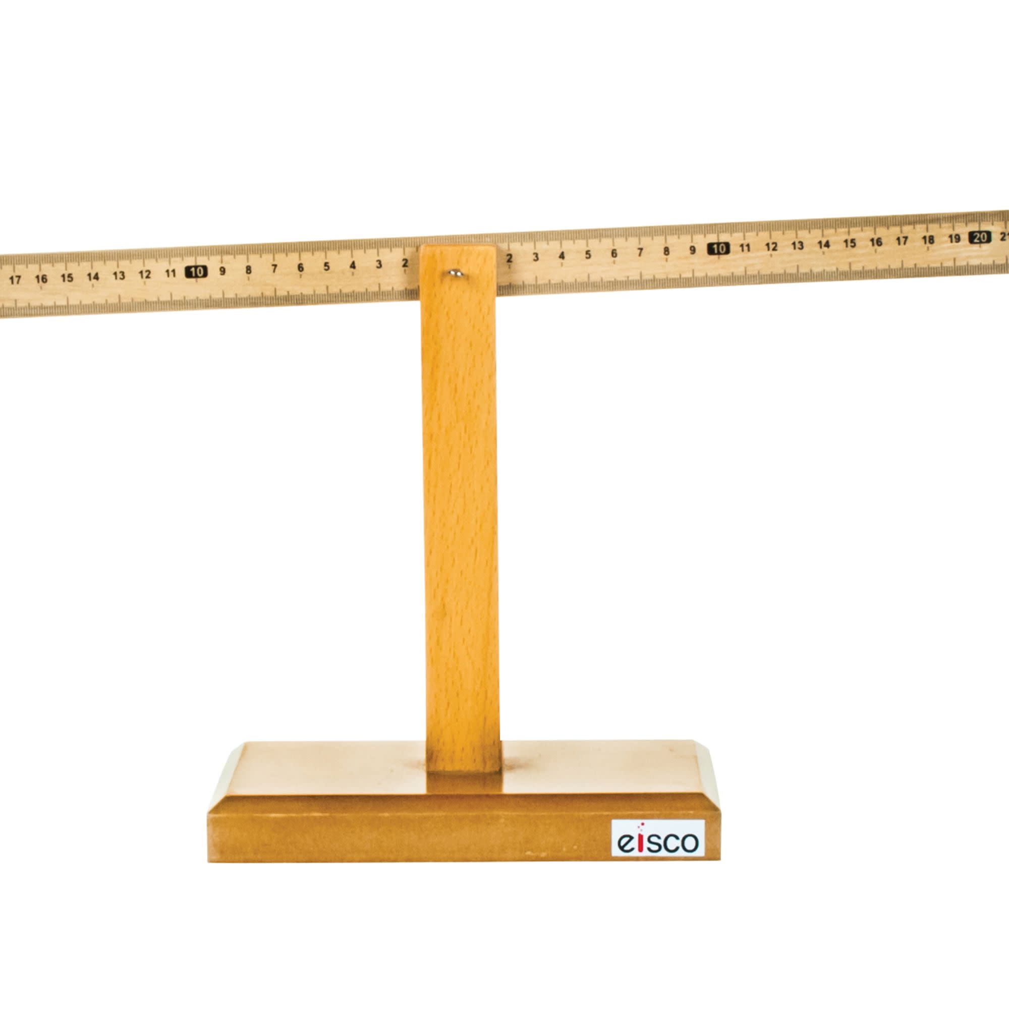 Wooden Meter Lever with Fulcrum Base and 100g Weights