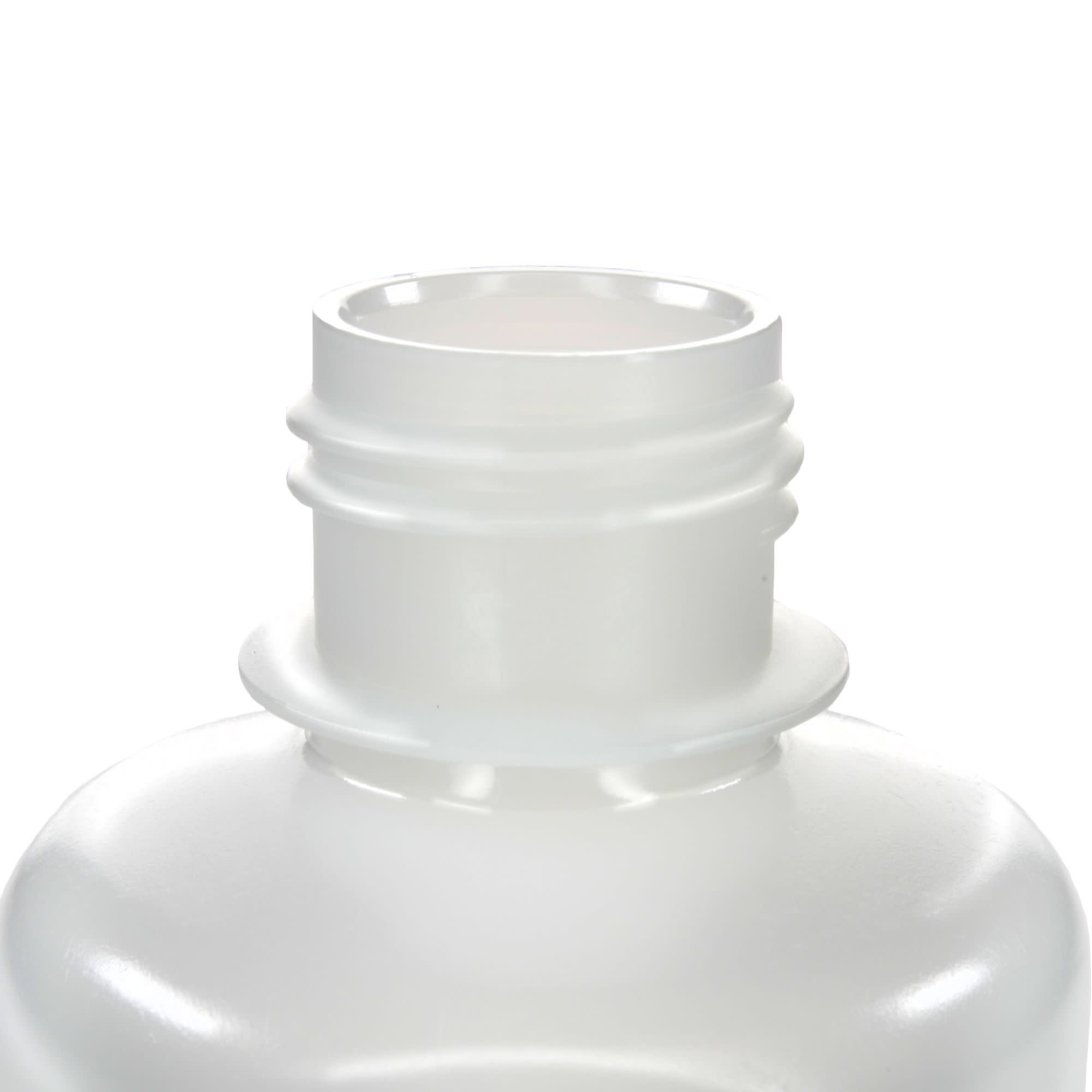 500-Bulk Pack Translucent Narrow Mouth HDPE Reagent Bottles with PP Caps, 125mL, -100 to 120°C