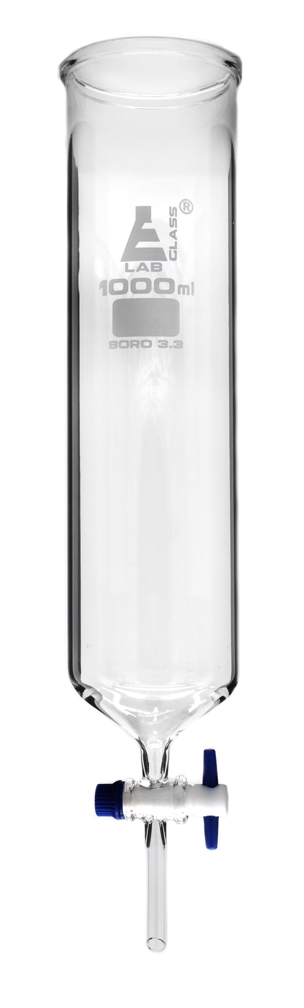 Dropping Funnel 1000ml, PTFE Key Stopcock - Borosilicate Glass – The ...