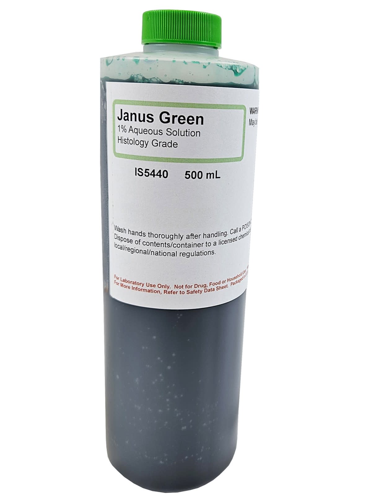 Janus Green, 1% Aqueous Solution, 500ml ?Çô Histology Grade for Staining in Biological Tissue Analysis