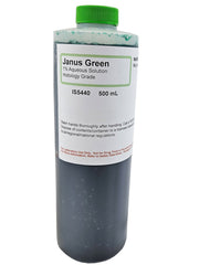 Janus Green, 1% Aqueous Solution, 500ml ?Çô Histology Grade for Staining in Biological Tissue Analysis