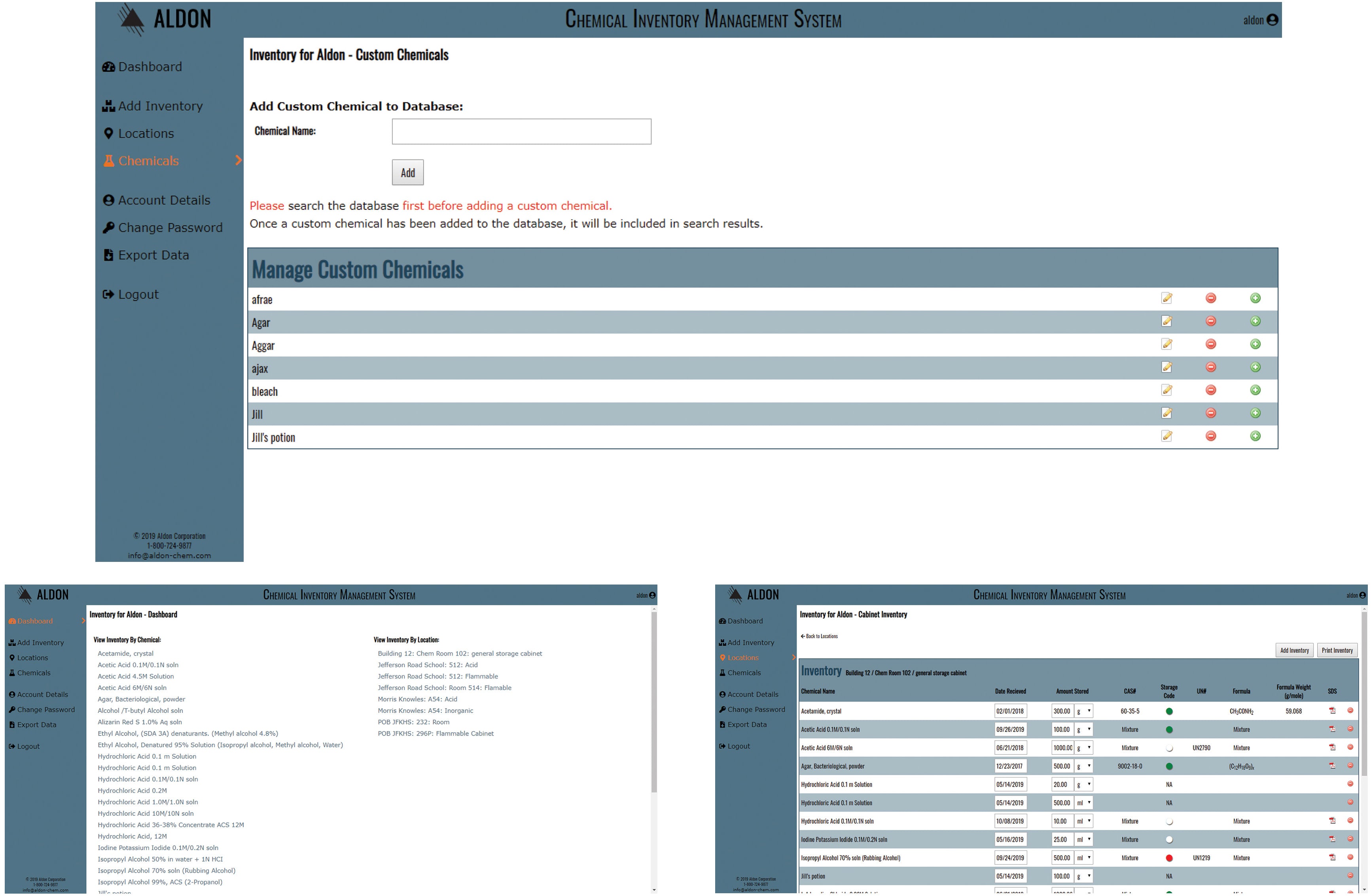 Chemical Inventory Management System, Single Building License