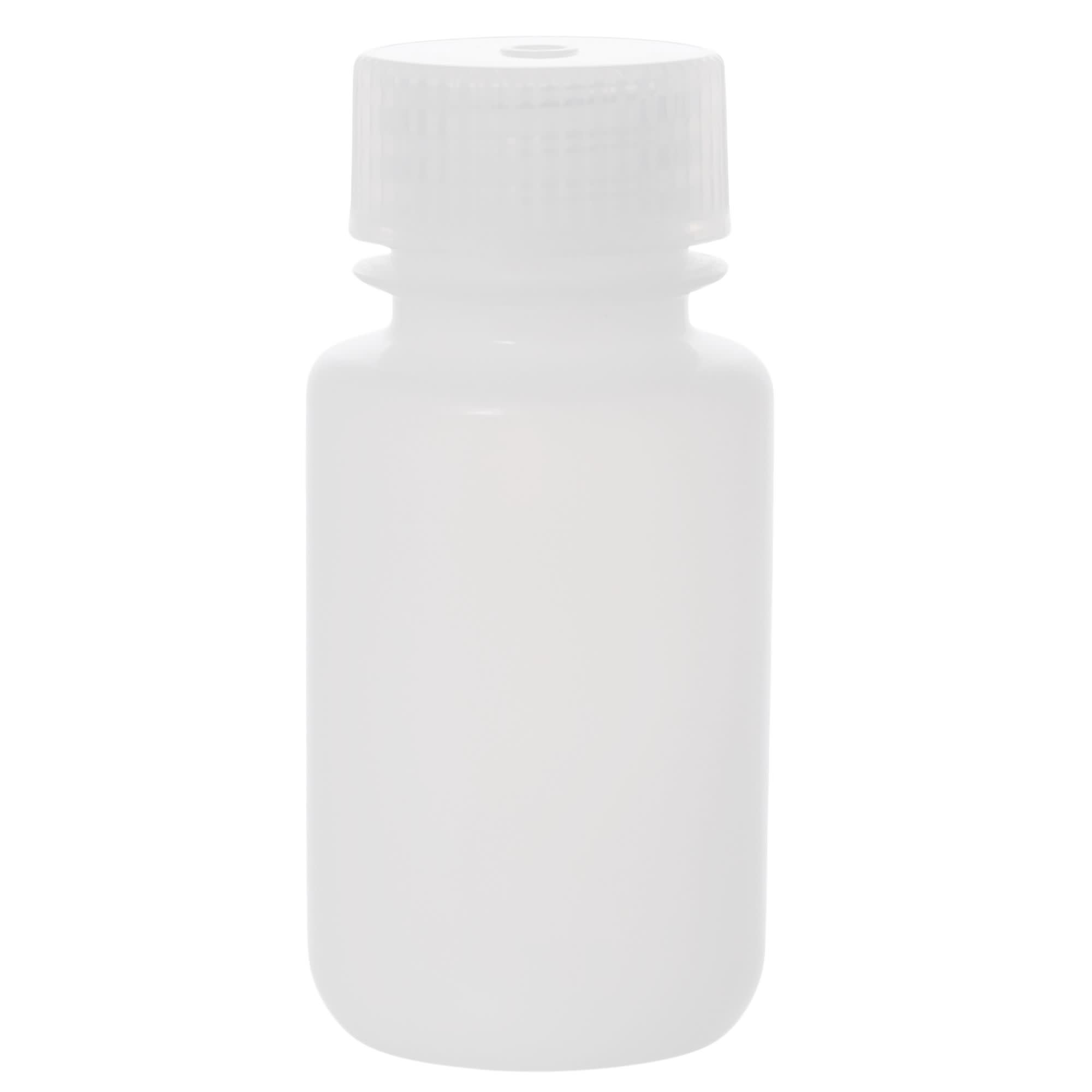 12-Pack Translucent Wide Mouth HDPE Reagent Bottles with PP Caps, 60mL, -100 to 120°C