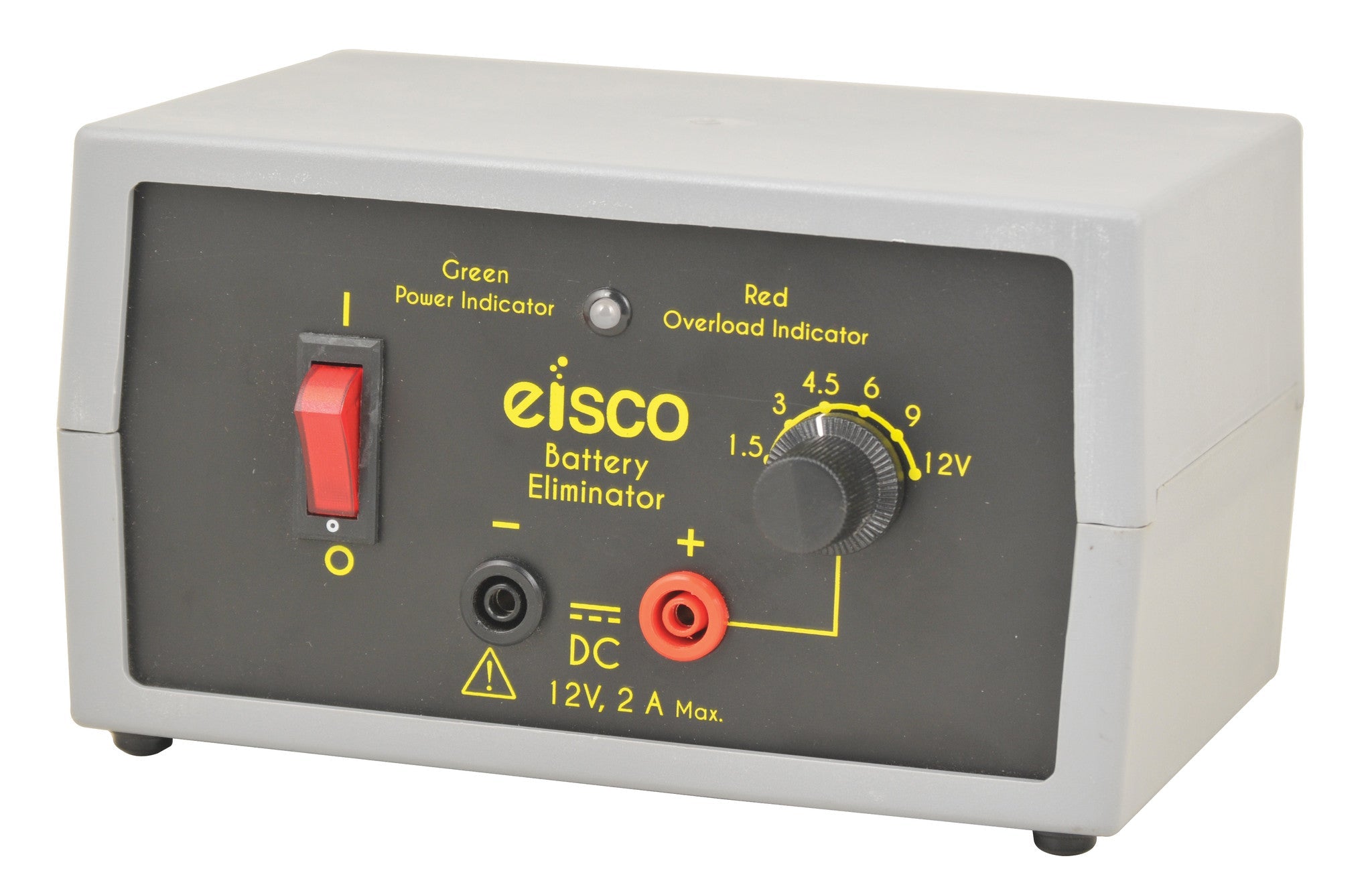 Selectable DC Battery Eliminator Power Supply, 1.5-12V 2A