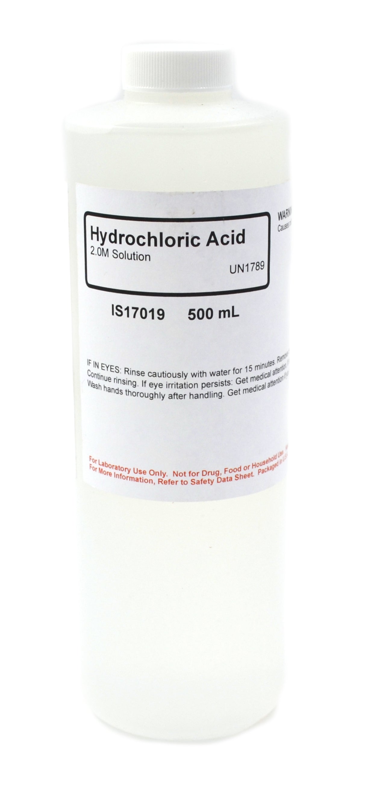 Hydrochloric Acid Solution, 2M, 500mL