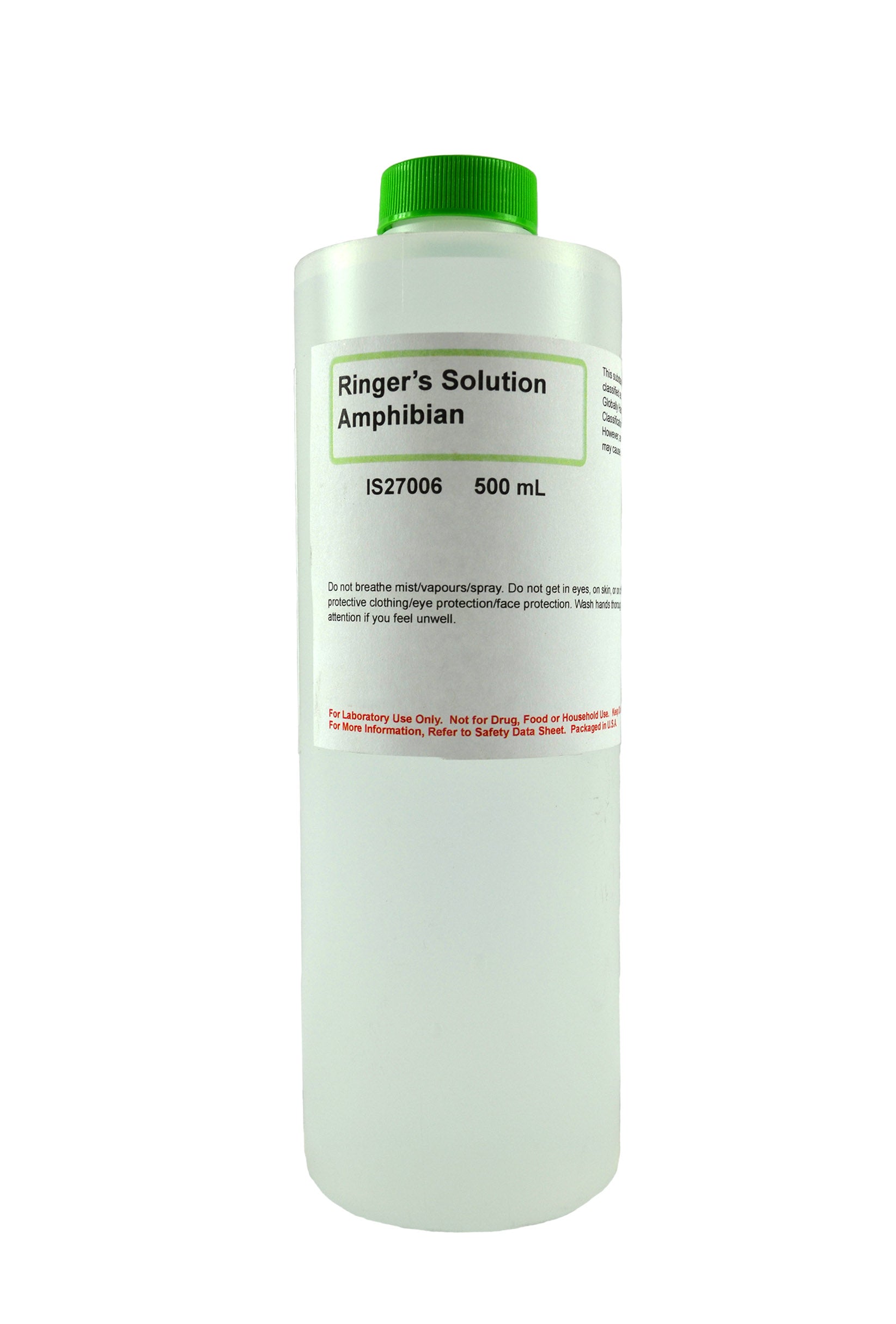 Laboratory Grade Amphibian Ringer Solution, 500mL