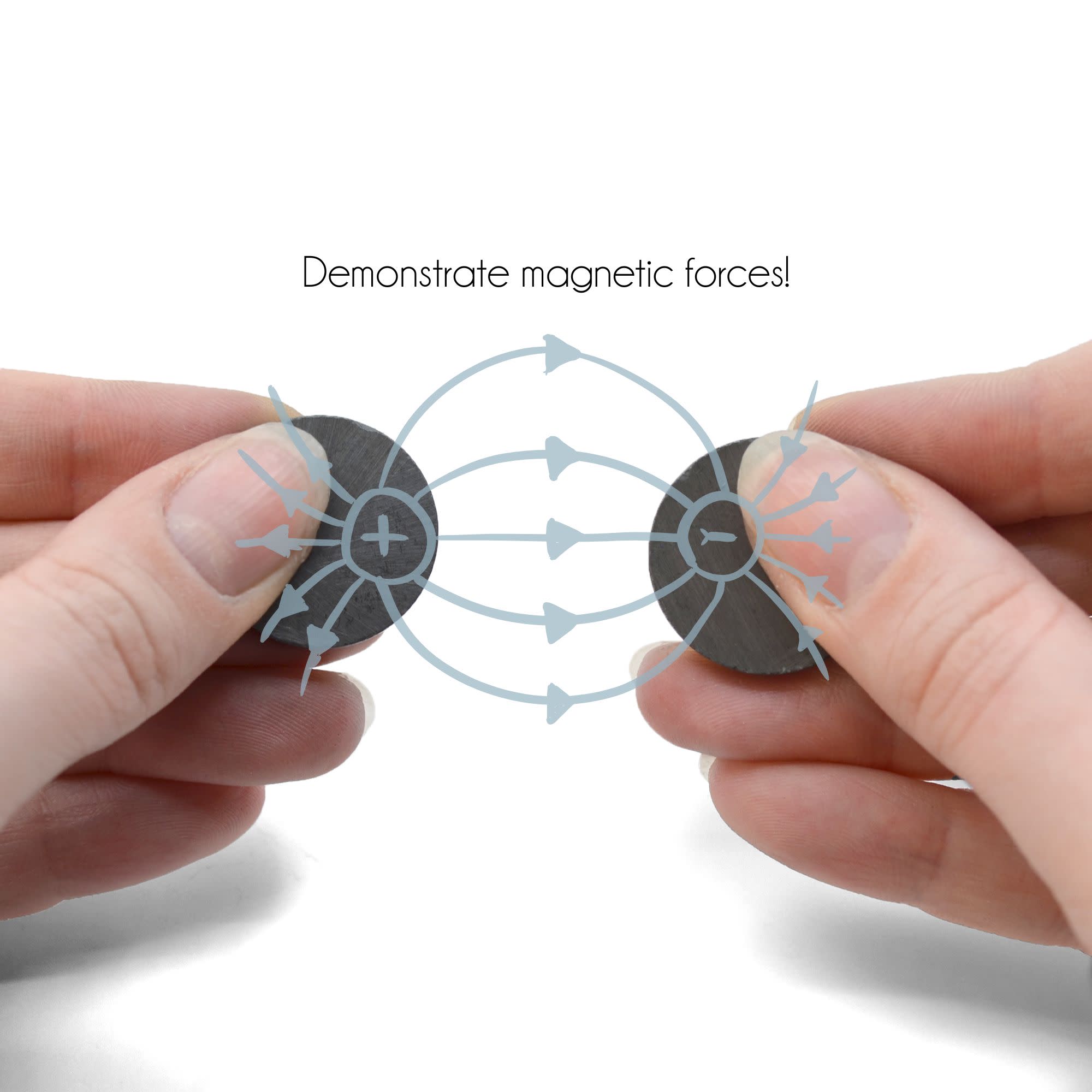 Ceramic Disc Magnet, 25 x 5mm, 6-Pack