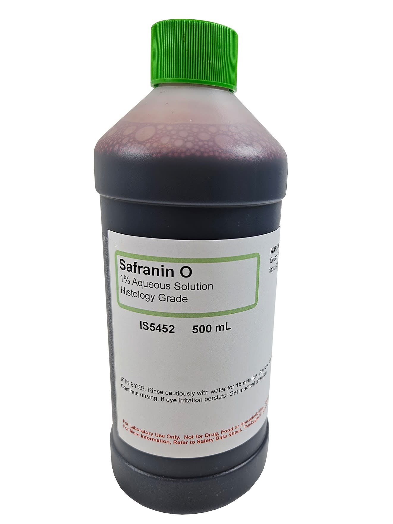 Safranin O, 1% Aqueous Solution, 500ml ?Çô Histology Grade for Tissue Staining and Microscopic Analysis