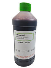 Safranin O, 1% Aqueous Solution, 500ml ?Çô Histology Grade for Tissue Staining and Microscopic Analysis