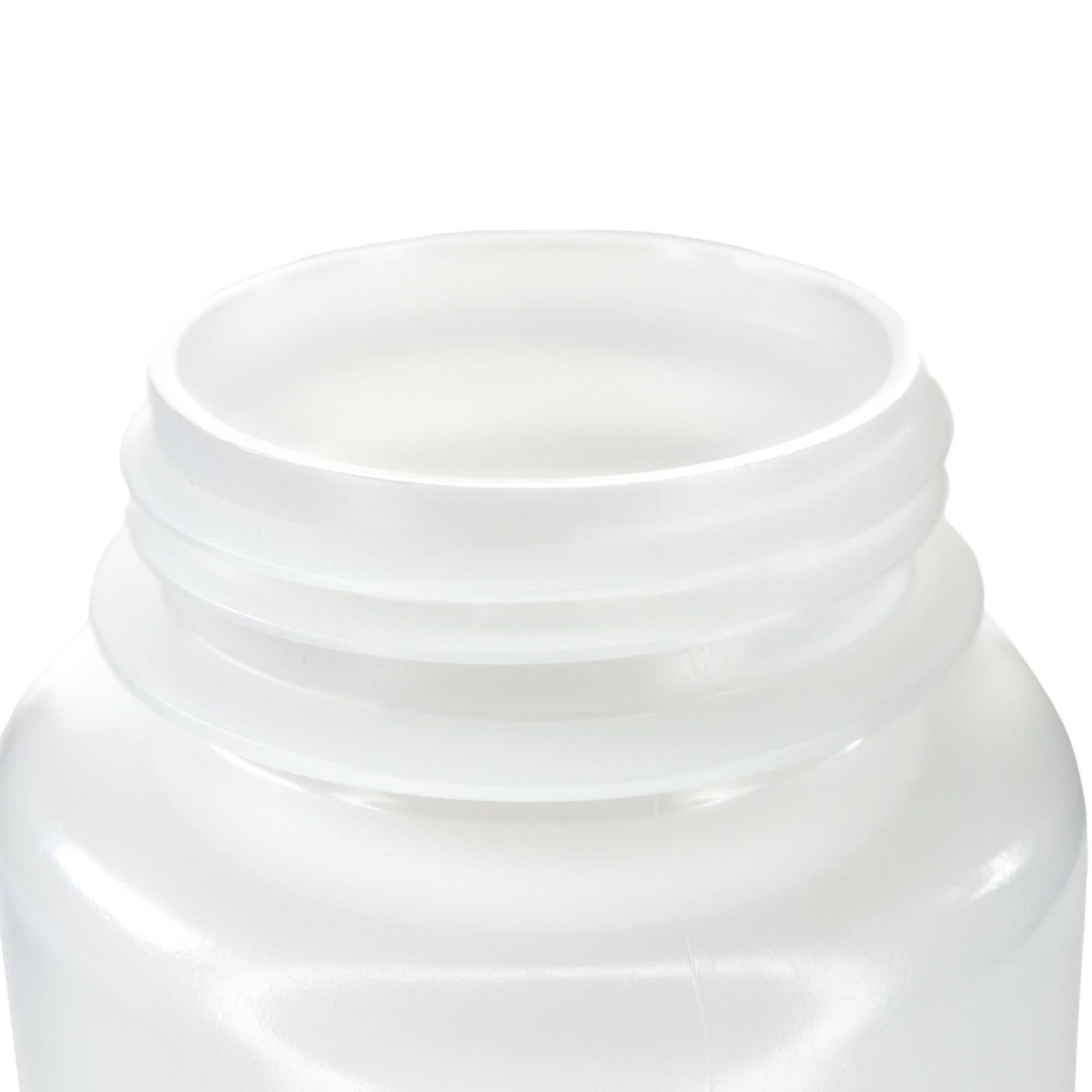 125-Bulk Pack Wide Mouth HDPE Reagent Bottles with PP Caps, 500mL, -100 to 120°C