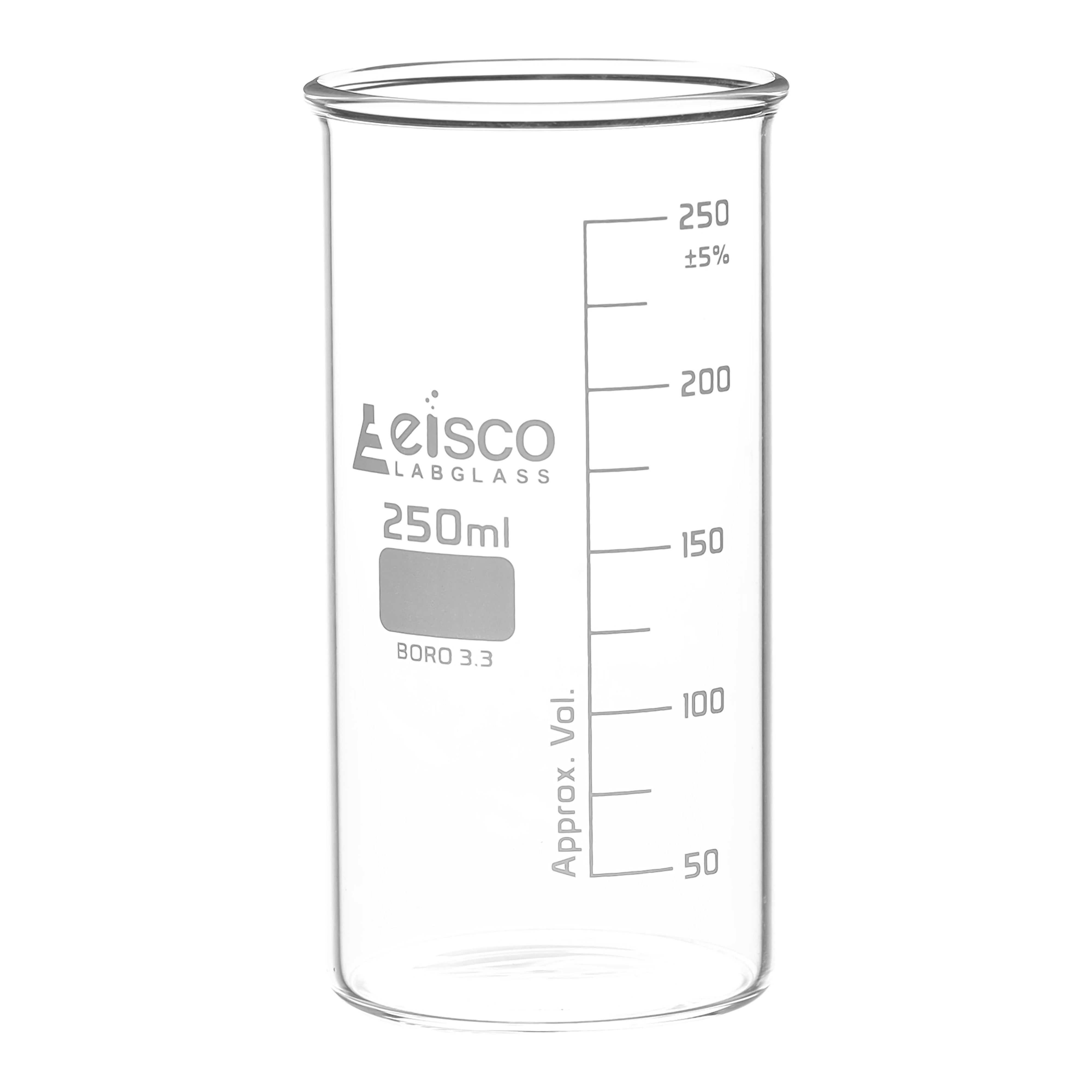 Tall Form Berzelius Borosilicate Glass Beaker, Graduated