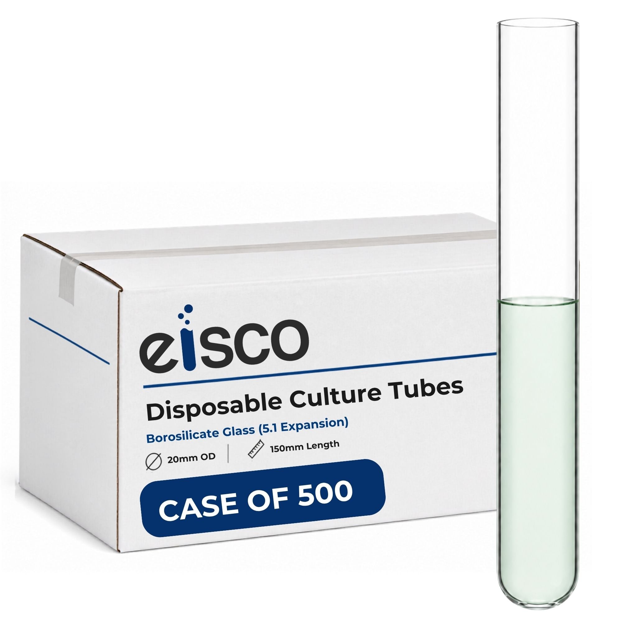 Borosilicate Glass Disposable Culture Tubes