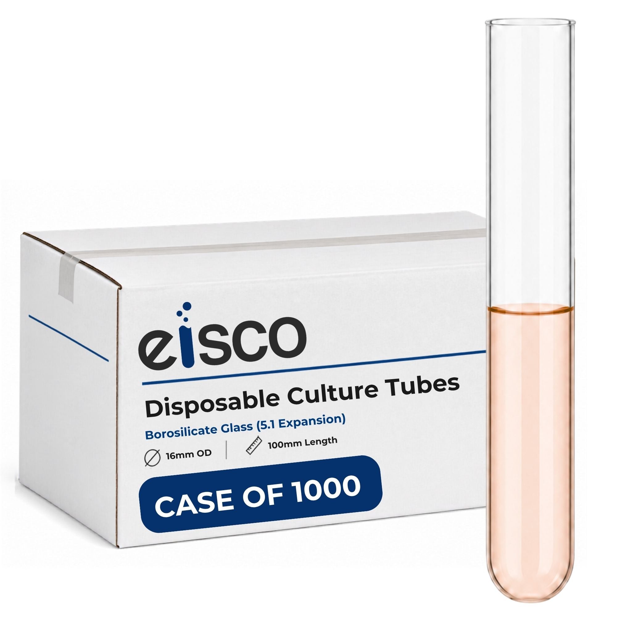 Borosilicate Glass Disposable Culture Tubes