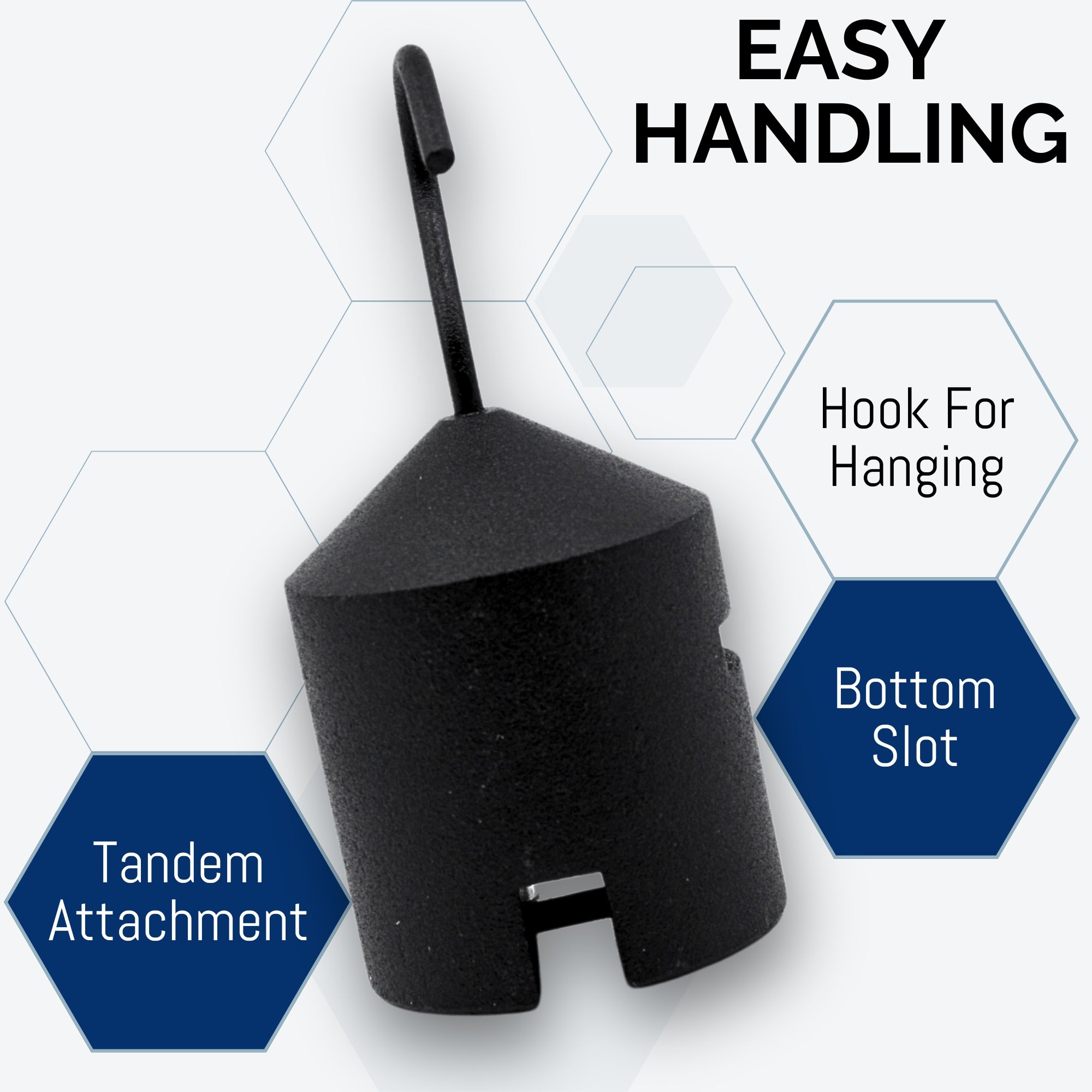 500g Iron Cylindrical Hooked Weight