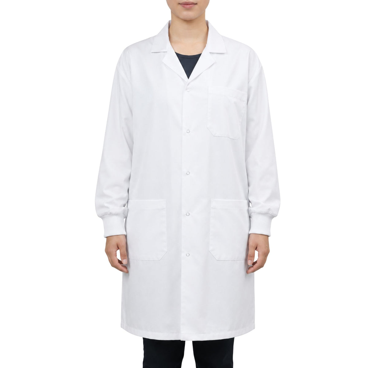 Labware Lab Coat Poly-Cotton Blend Lab Coat with Ribbed Cuff – The Lab Stockroom