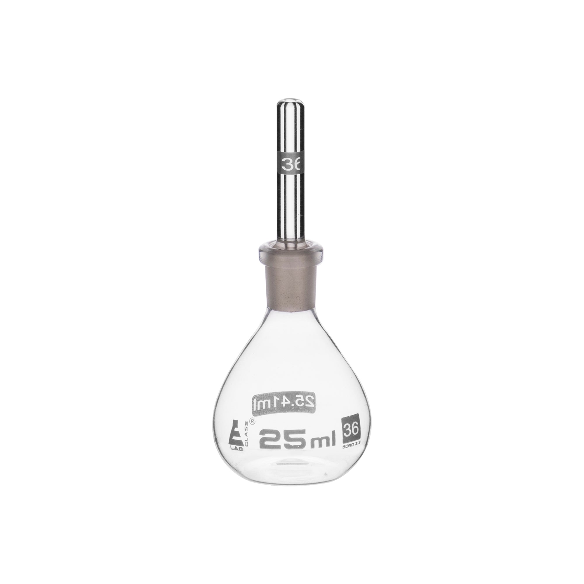 Calibrated Flat Bottom Borosilicate Glass Specific Gravity Bottle