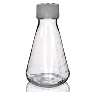 Sterile Vented Flat-Bottom PETG Erlenmeyer Flask, USP Class VI, 500mL