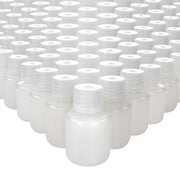 1000-Bulk Pack Translucent Narrow Mouth HDPE Reagent Bottles with PP Caps, 30mL, -100 to 120°C