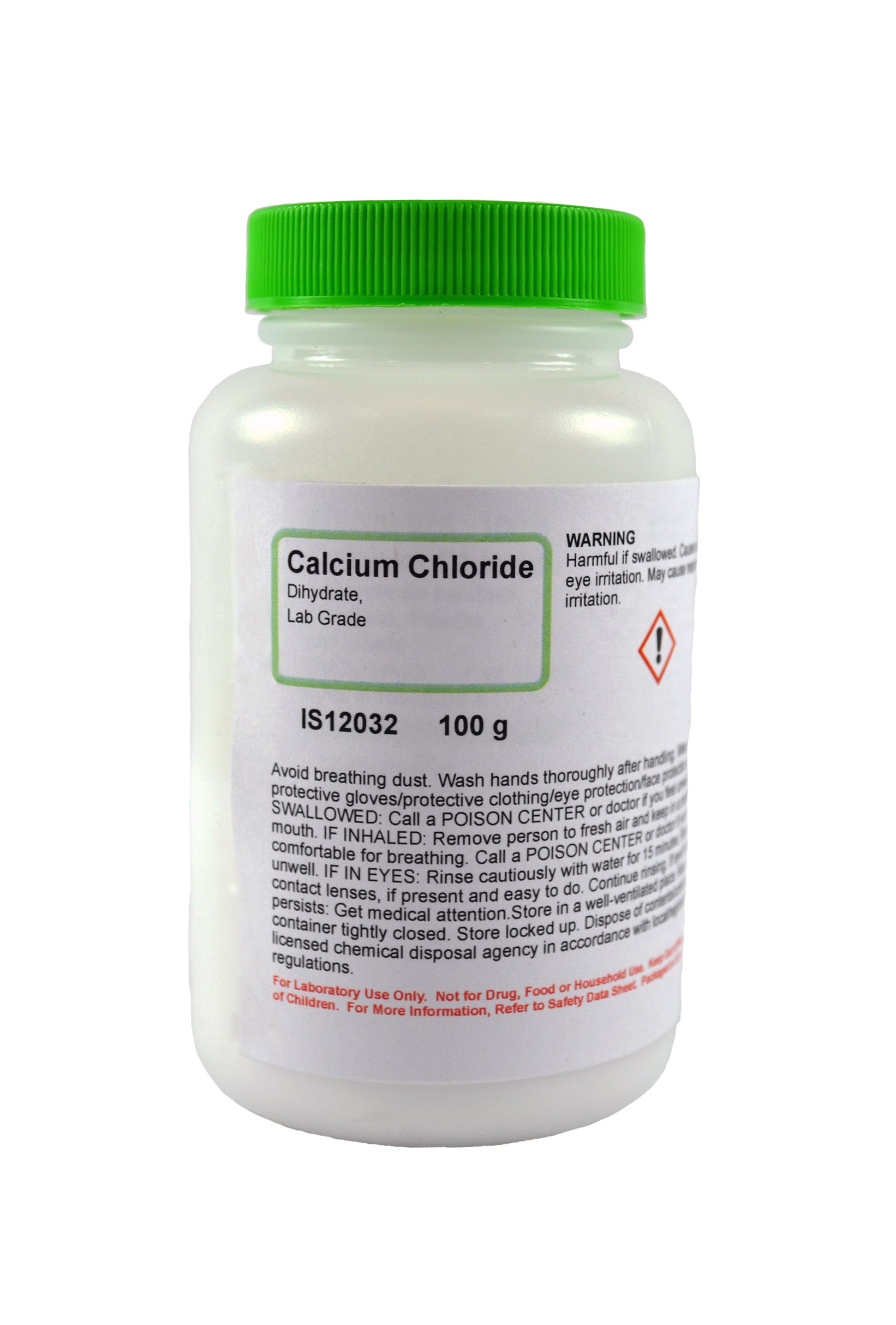Laboratory Grade Calcium Chloride Dihydrate, 100g