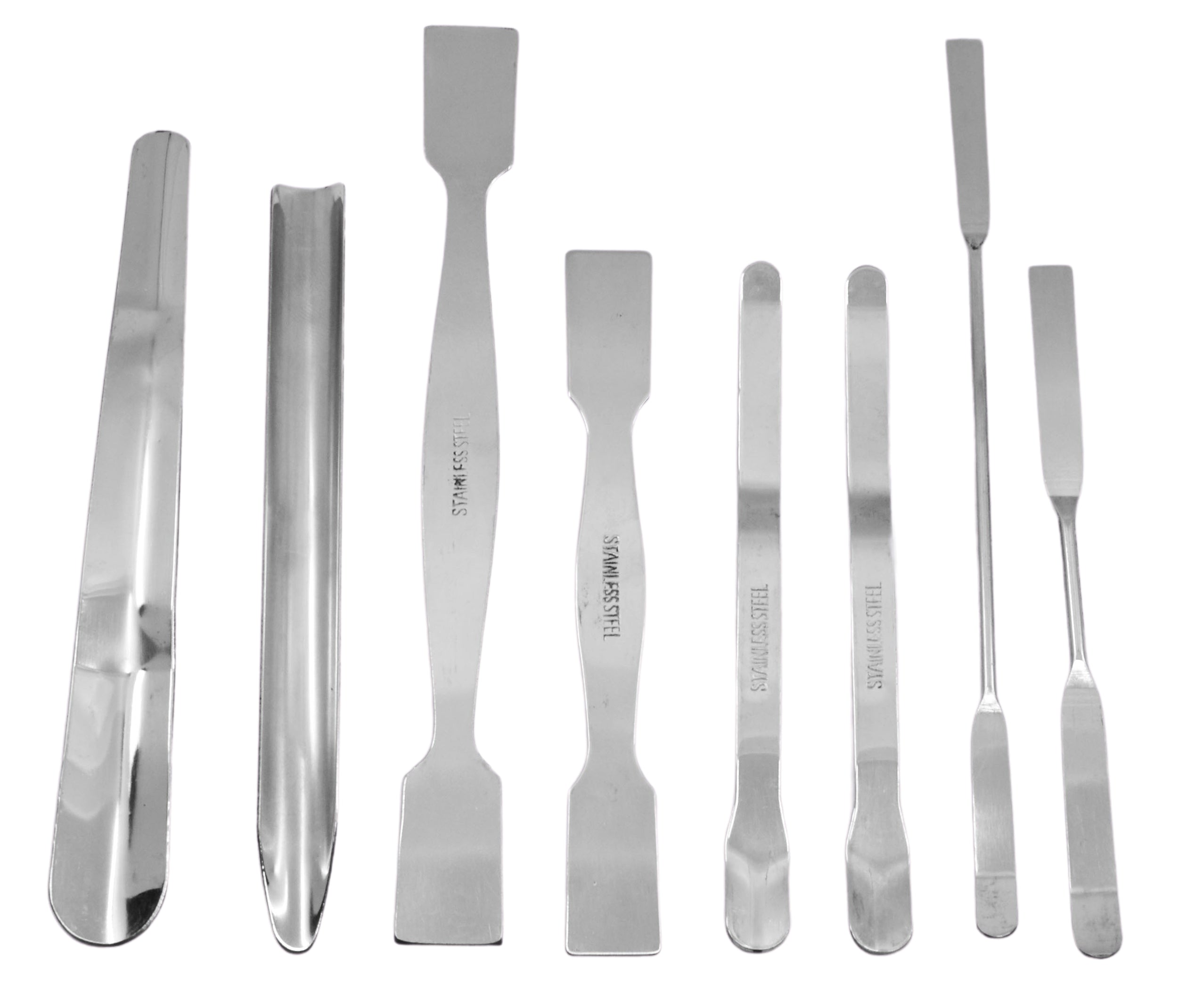 15-Piece Stainless Steel Scoop and Spatula Set