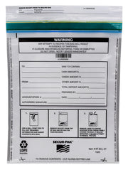 Level 4 Tamper-Evident Deposit Bag, 15"x20" Clear, 100-Pack