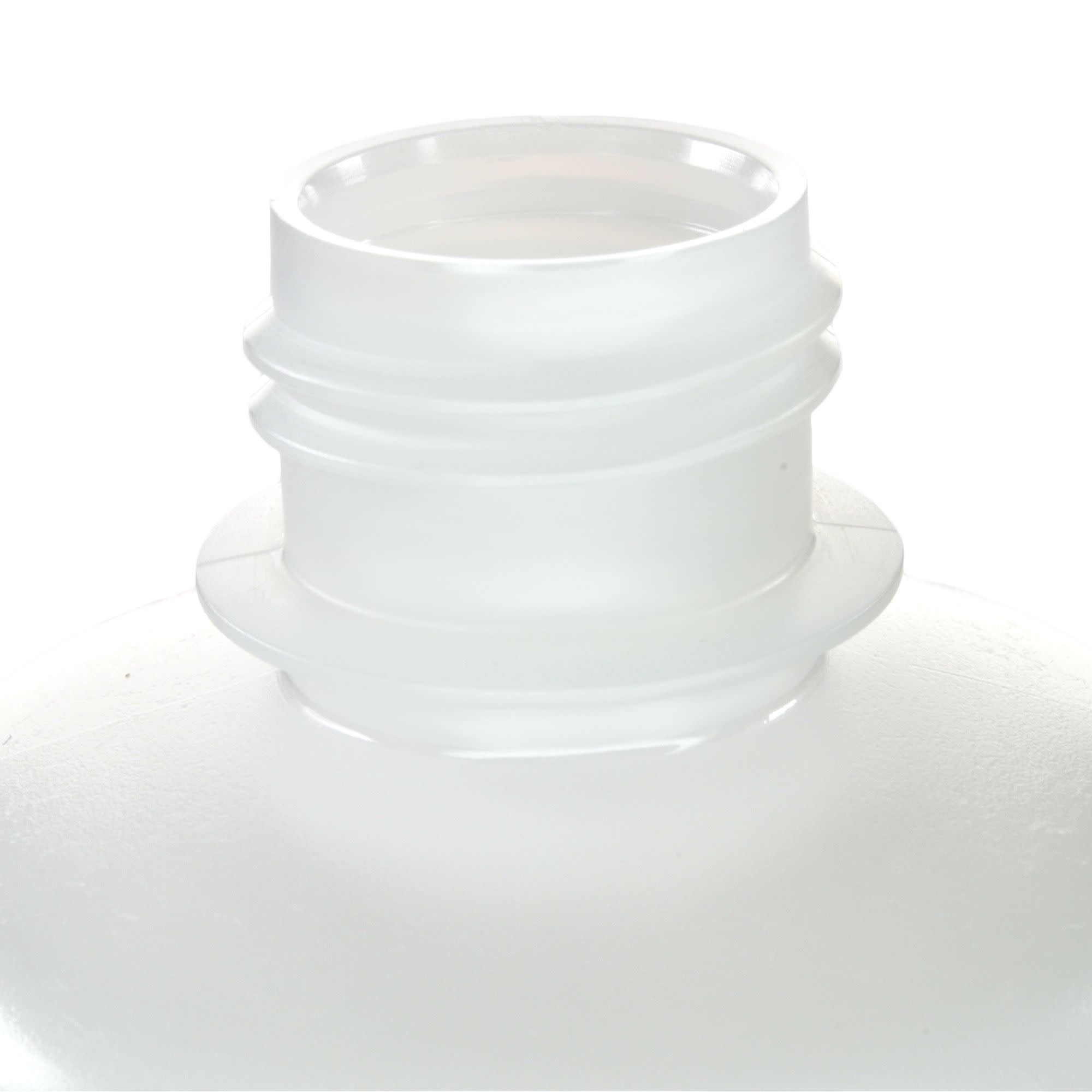 12-Pack Translucent Narrow Mouth HDPE Reagent Bottles with PP Caps, 250mL, -100 to 120°C