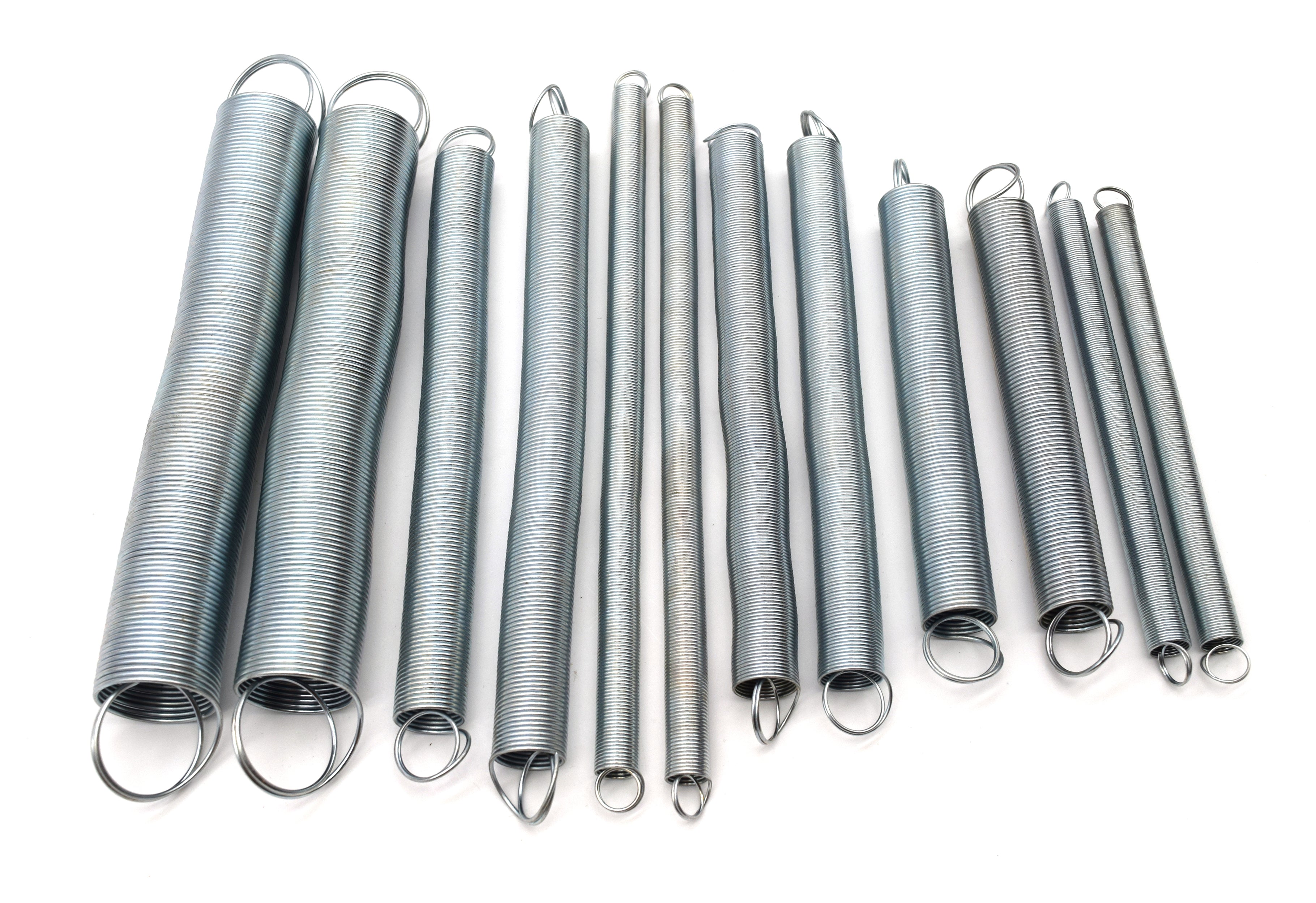 12-Piece Steel Extension Spring Set, 6-9"