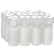 12-Pack Translucent Narrow Mouth HDPE Reagent Bottles with PP Caps, 4mL, -100 to 120°C