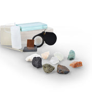 Mineral Identification Kit with 9 Specimens and Testing Tools