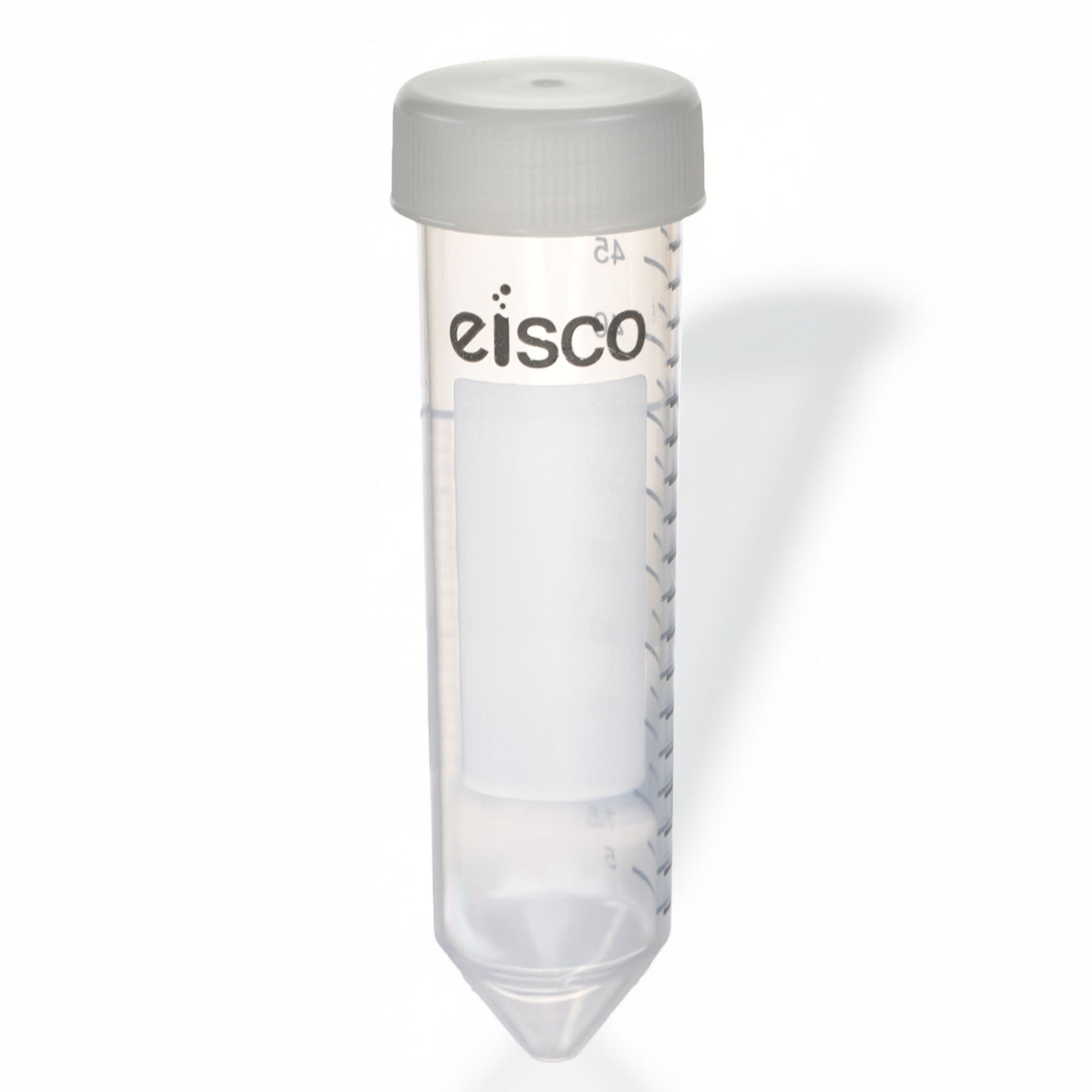 25-Pack Heavy Metal-Free Sterile Polypropylene Centrifuge Tubes with Flat Cap, 50mL