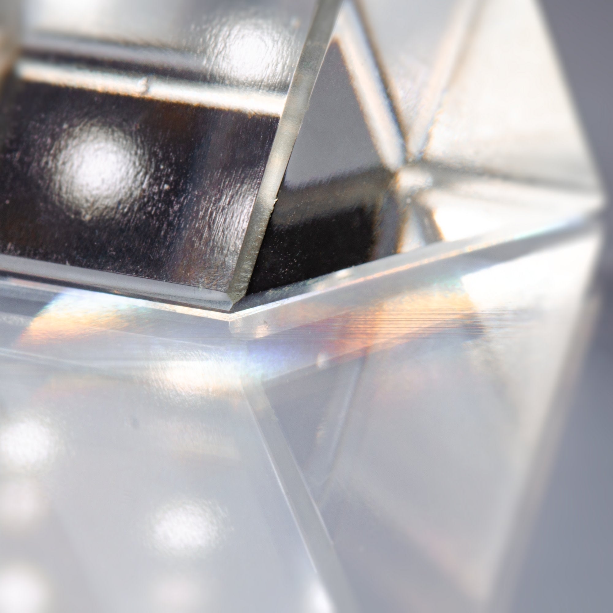 Equilateral Glass Prism, 25mm with Beveled Edges