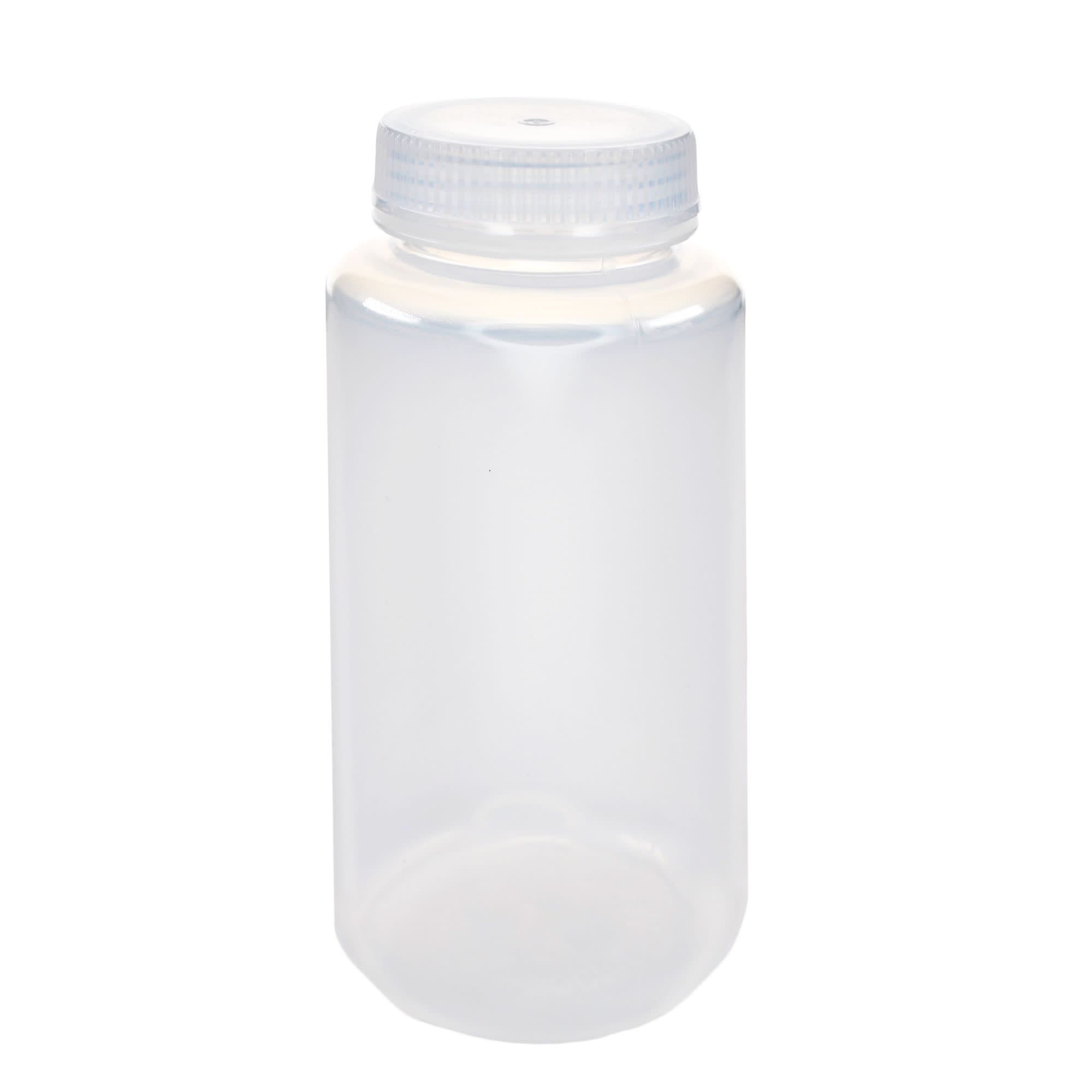 125-Bulk Pack Autoclavable Wide Mouth Polypropylene Reagent Bottles, 500mL, 0-135°C