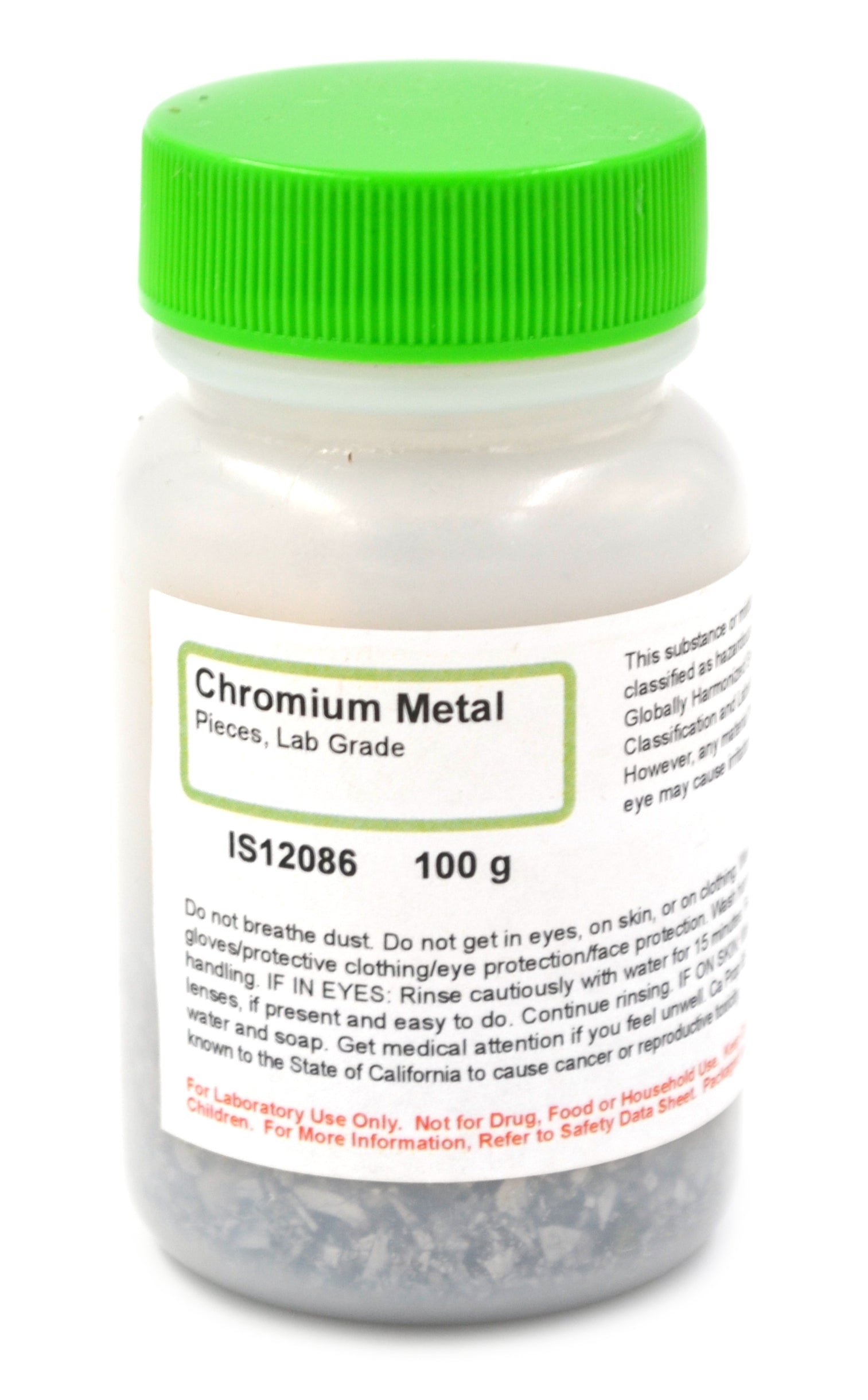 Laboratory Grade Chromium Metal Pieces, 100g