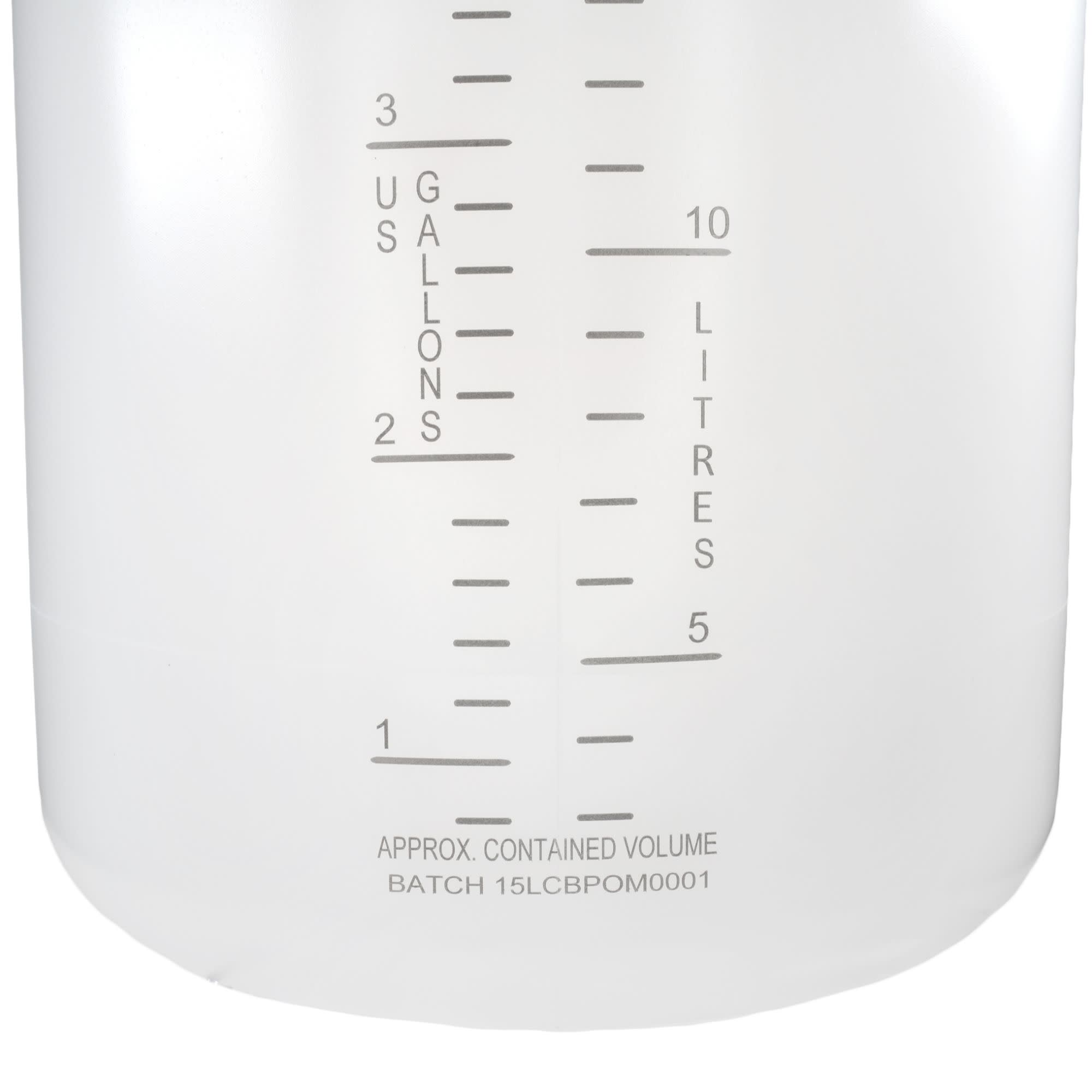 Autoclavable Polypropylene Carboy with Silicone-Lined Cap, 15L, 0-135°C