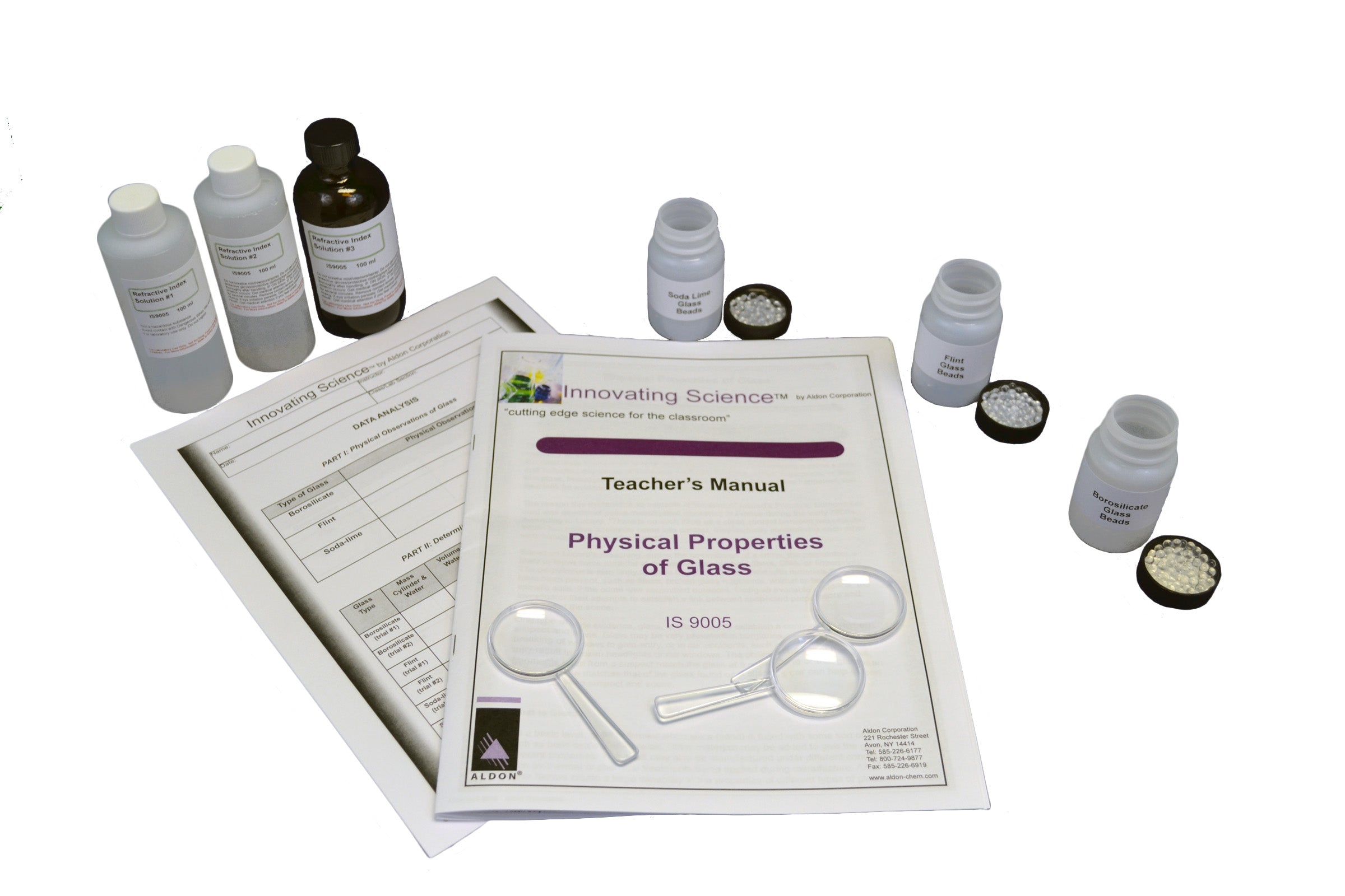 Physical Properties of Glass Forensics Kit for 15 Groups