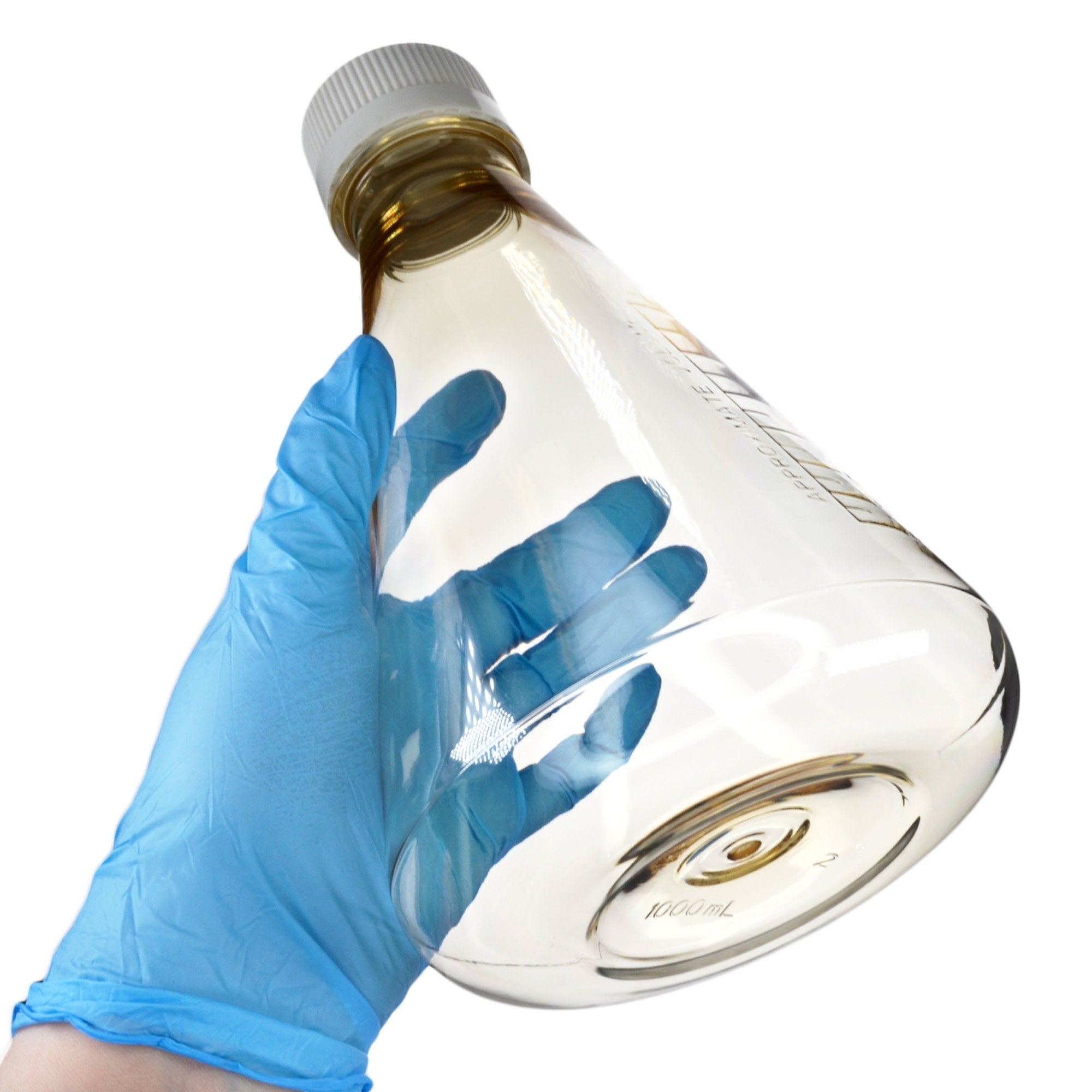 Sterile Vented Flat-Bottom Polycarbonate Erlenmeyer Flask, USP Class VI, 1L