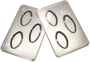Reusable Styrene Blood Typing Trays, 100-Pack