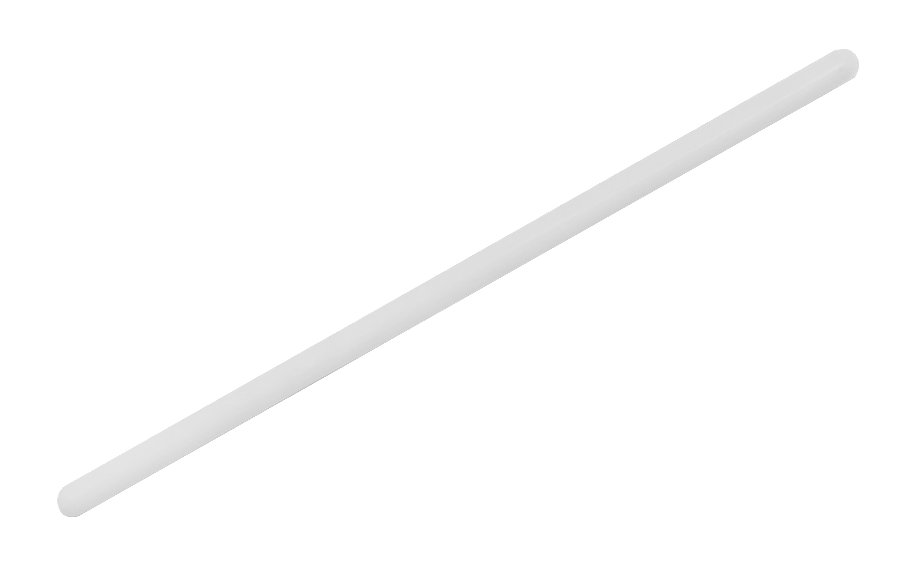 9.8" Polypropylene Stirring Rods with Rounded Ends, 10mm, 12-Pack