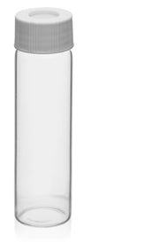 VOA/TOC Vials, 40mL, 100/PK - Clear Glass - ASTM/USP Type I, Class B - PTFE Septa