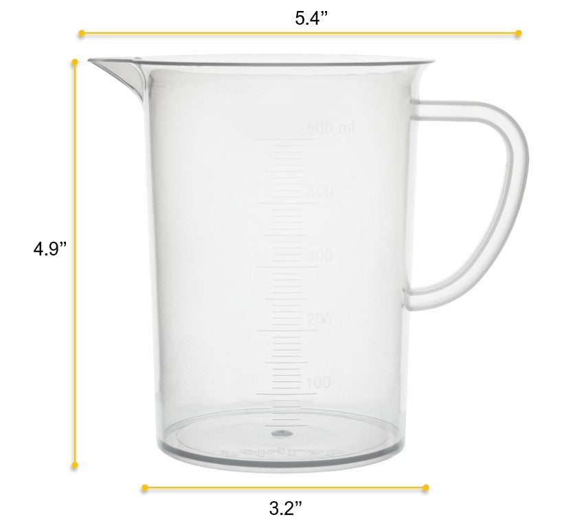 Polypropylene Measuring Pitcher, 500mL