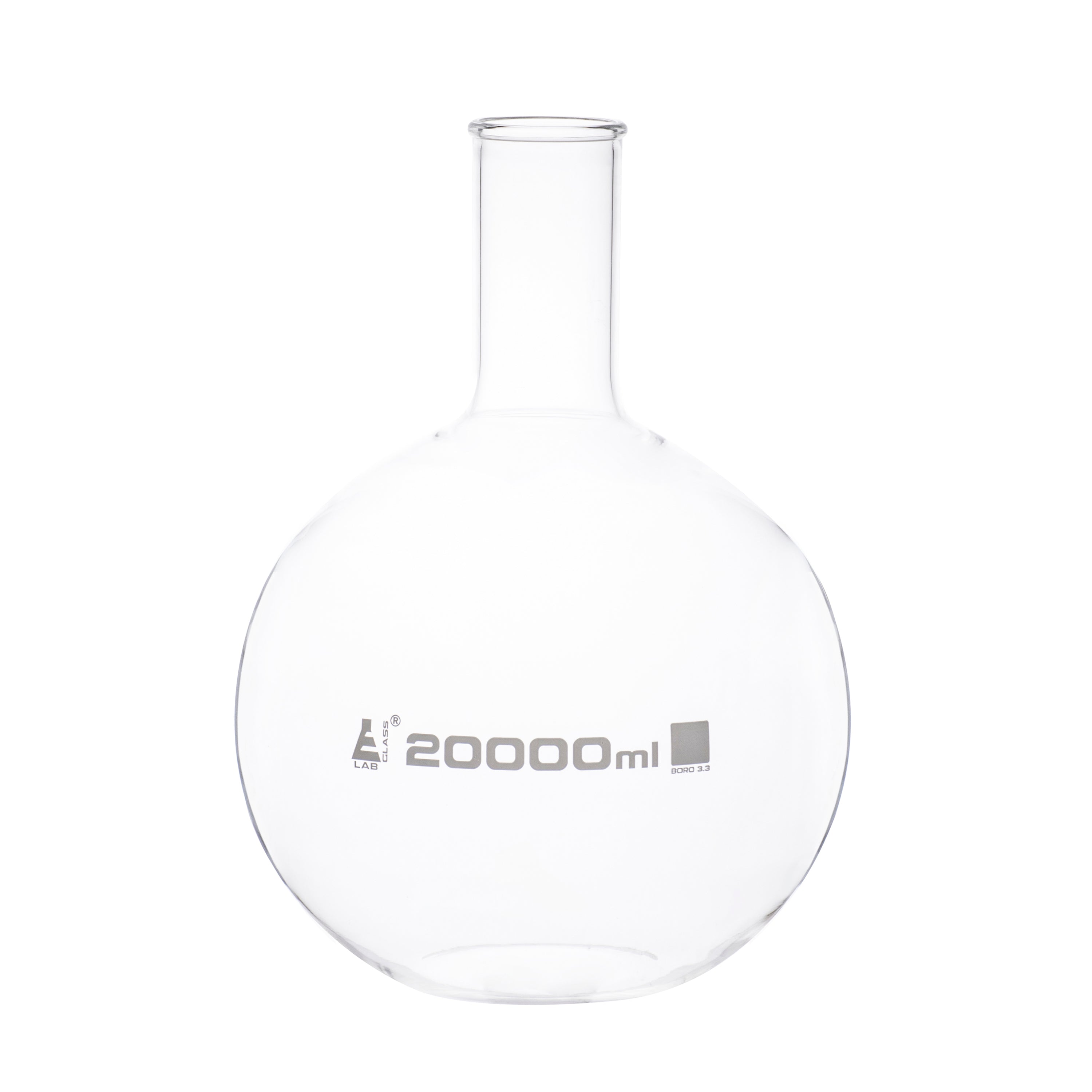 Florence Flat Bottom Borosilicate Glass Boiling Flask with Beaded Rim