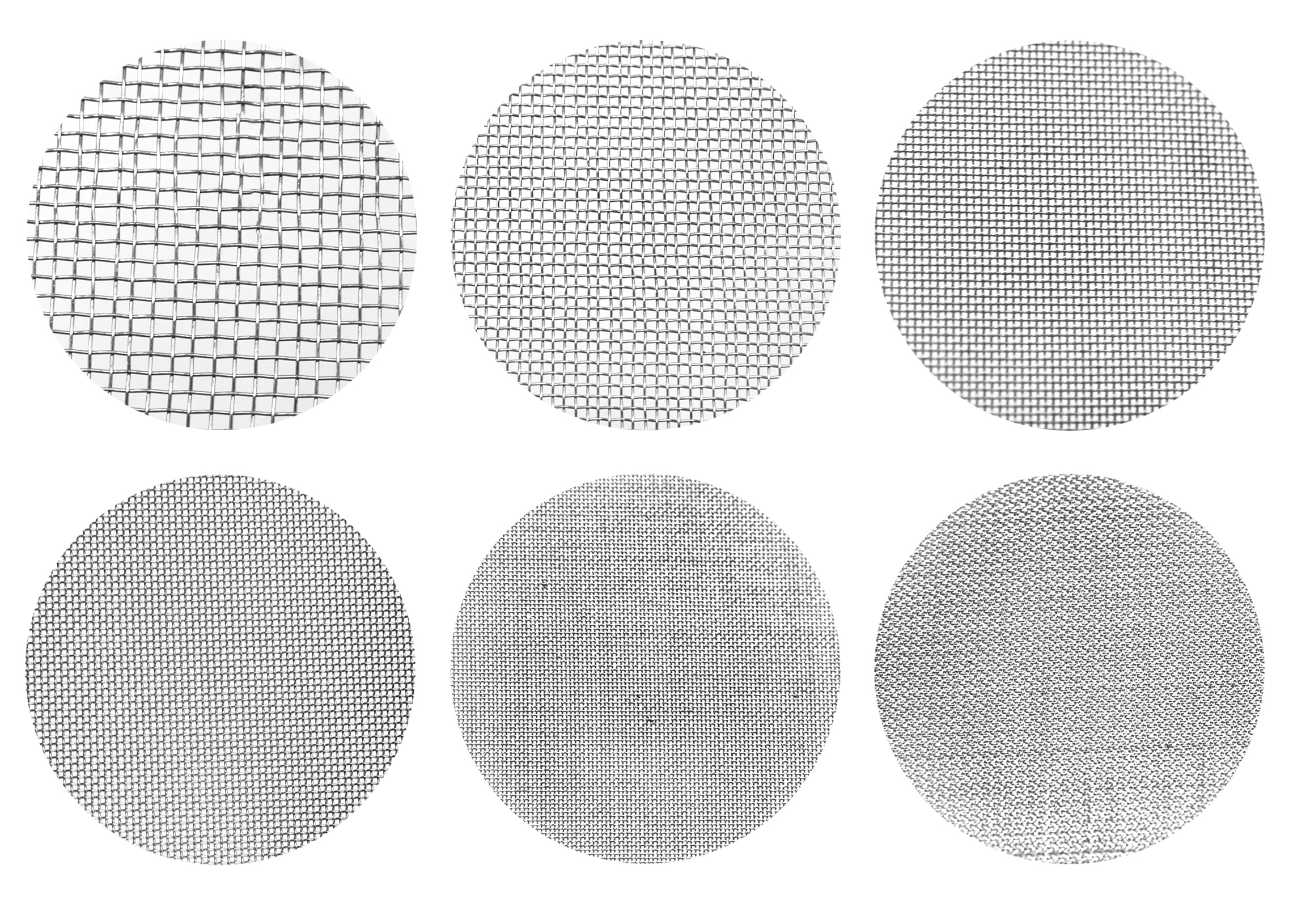 Brass Frame Test Sieve Set, 6-Piece, 8", ASTM Compliant