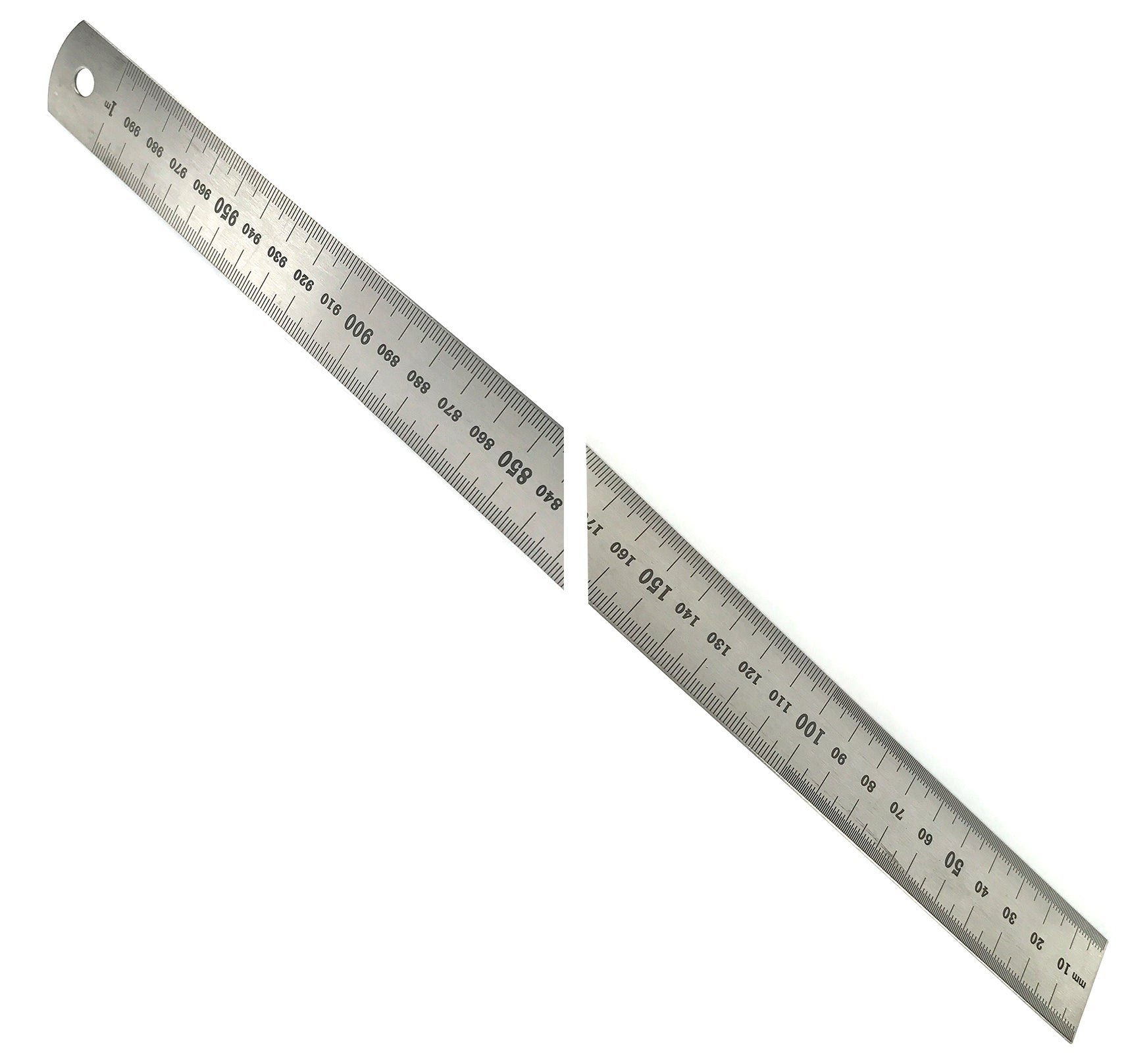 1m Stainless Steel Ruler with Stamped Graduations