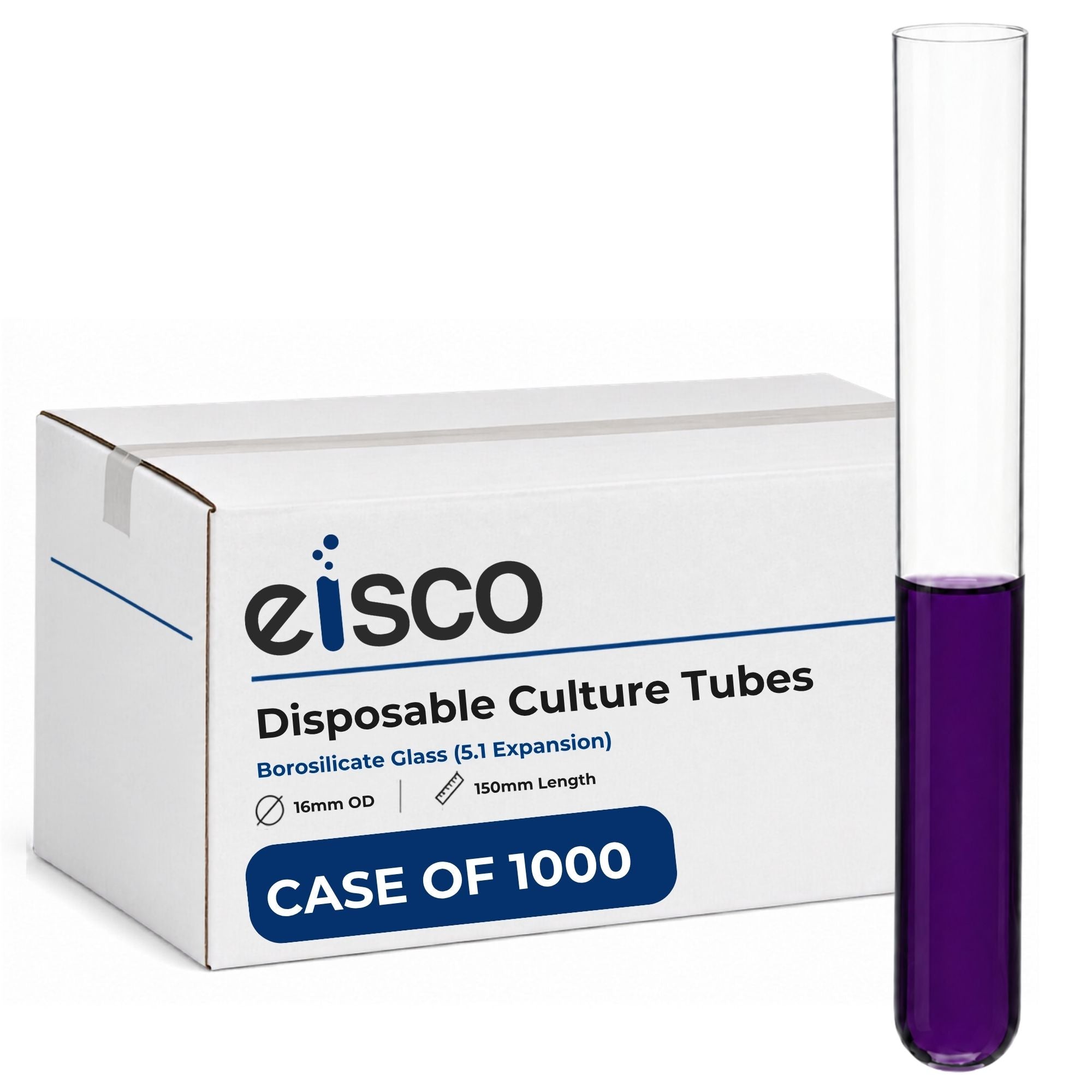 Borosilicate Glass Disposable Culture Tubes