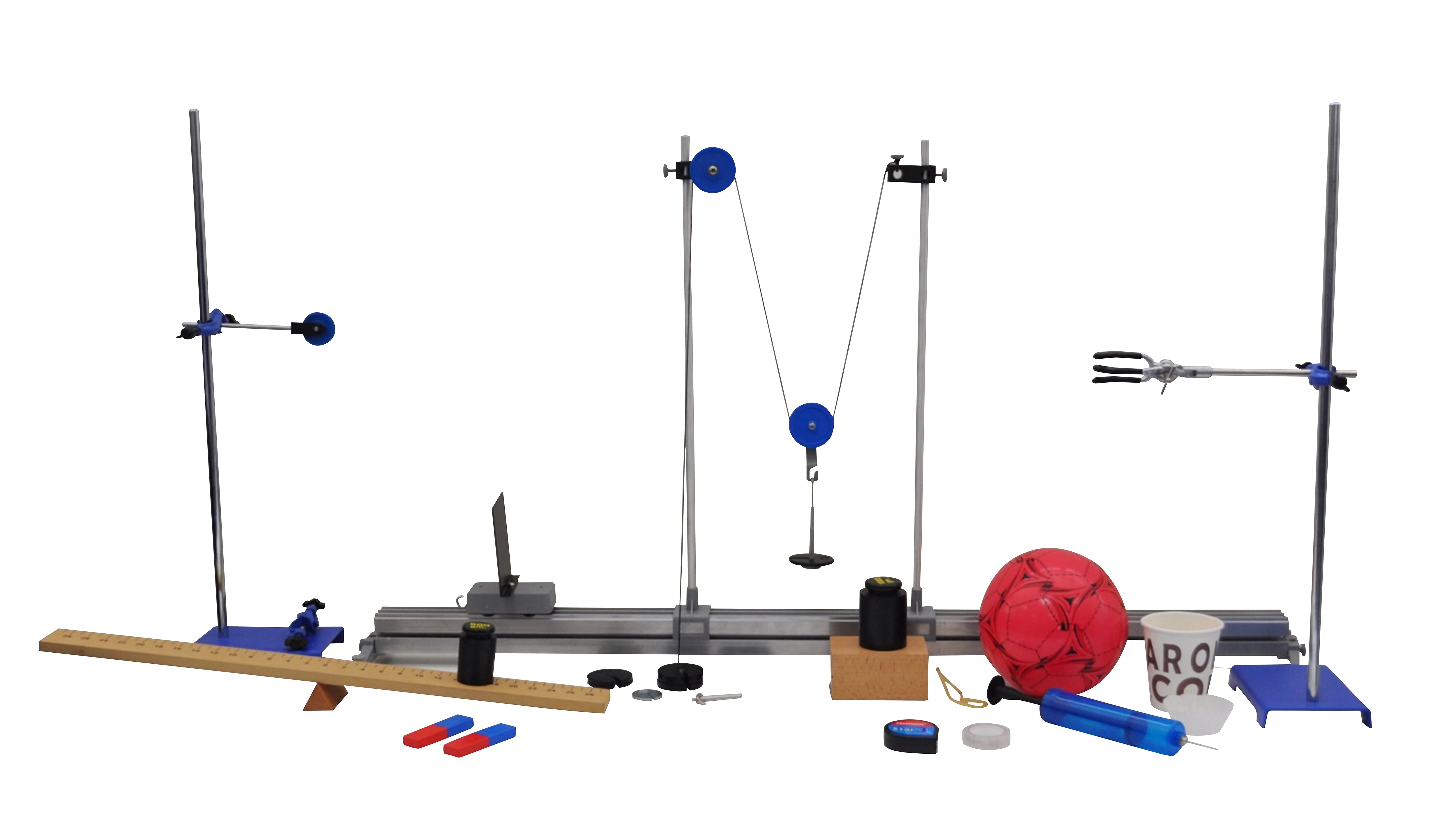 46-Piece Mechanics Equipment Set for Physics Experiments