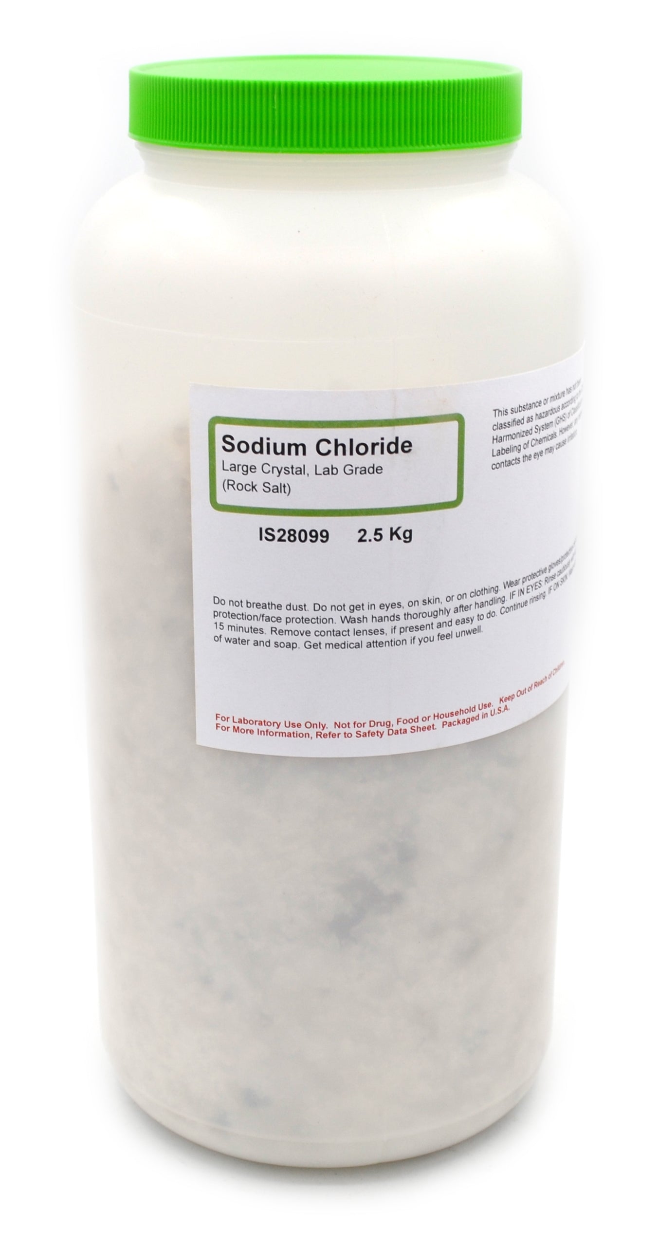 Laboratory Grade Crystalline Sodium Chloride, 2.5kg
